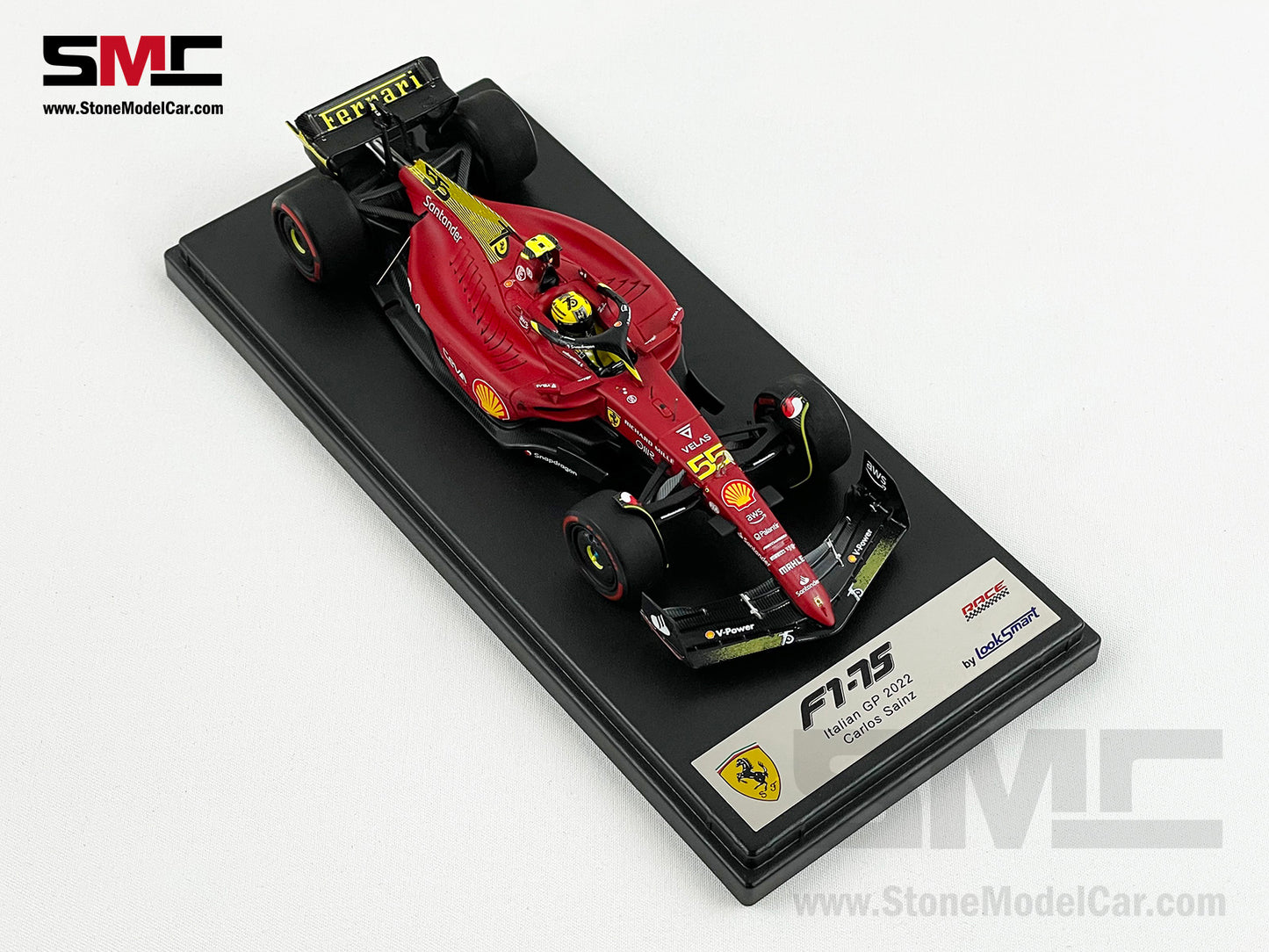 2022 F1 Ferrari F1-75 #55 Carlos Sainz Italy Monza GP Looksmart 1:43 LS18F1046