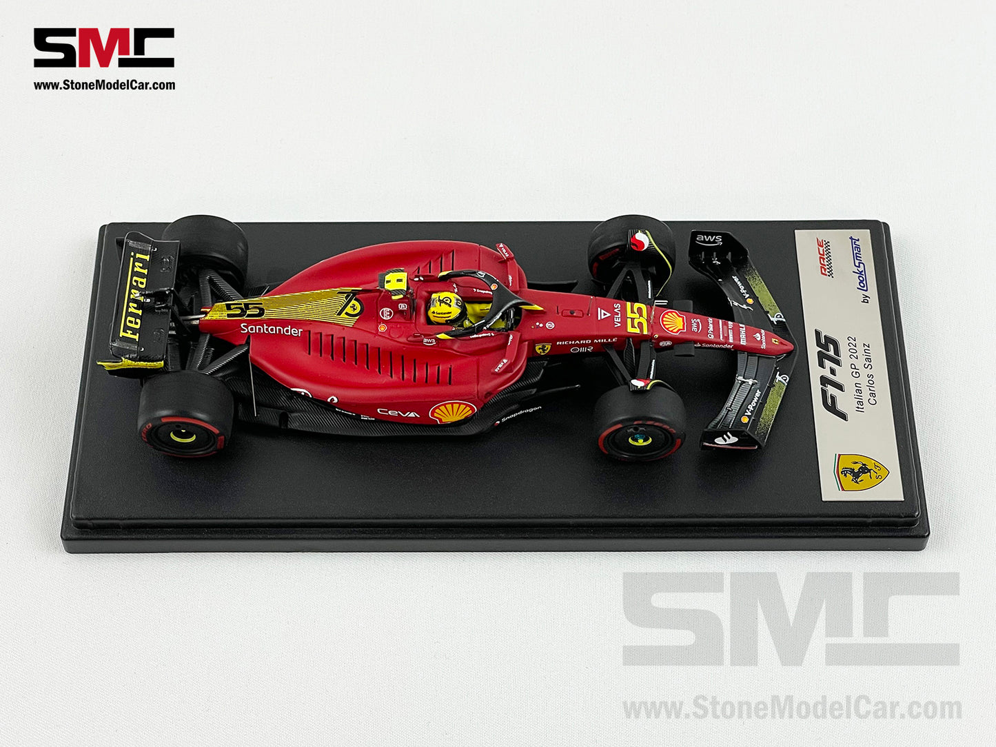 2022 F1 Ferrari F1-75 #55 Carlos Sainz Italy Monza GP Looksmart 1:43 LS18F1046