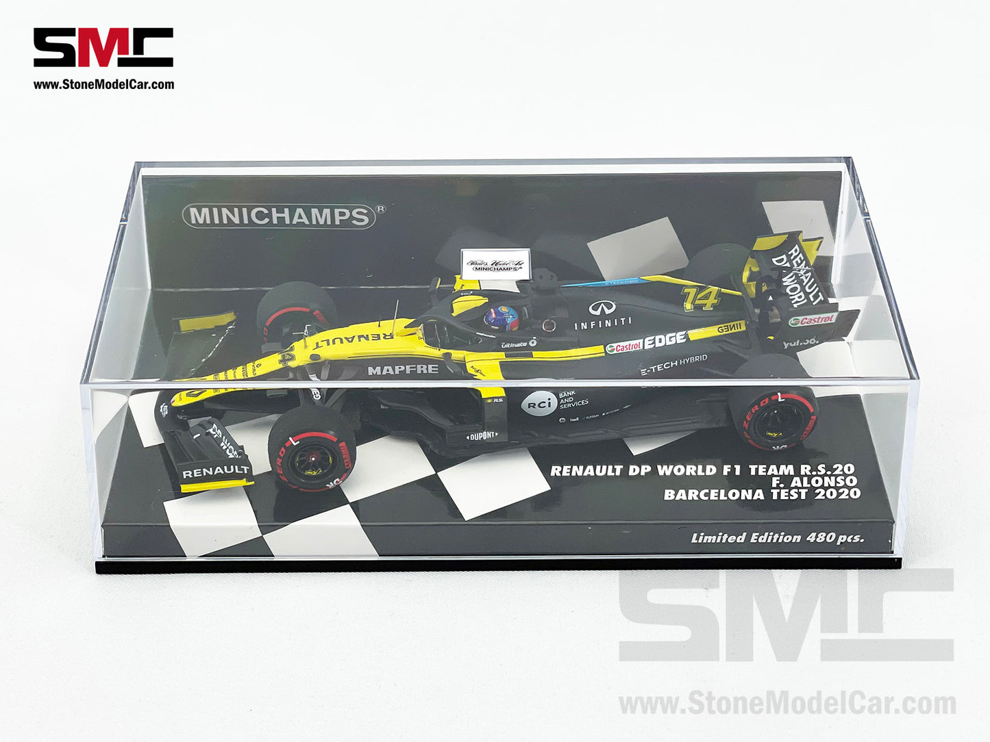 Renault DP World F1 R.S.20 #14 Fernando Alonso Barcelona Test 2020 1:43 MINICHAMPS