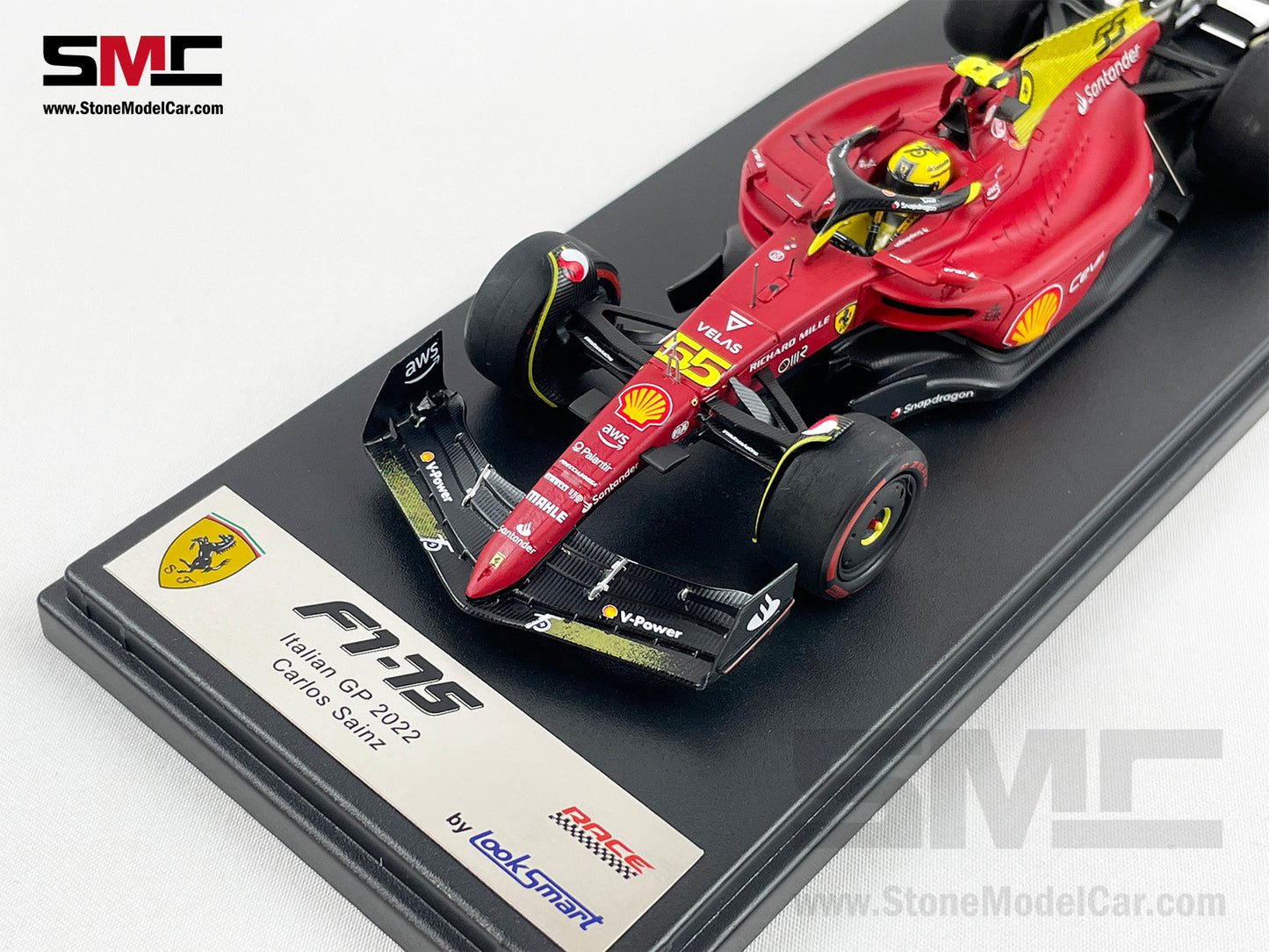 2022 F1 Ferrari F1-75 #55 Carlos Sainz Italy Monza GP Looksmart 1:43 LS18F1046