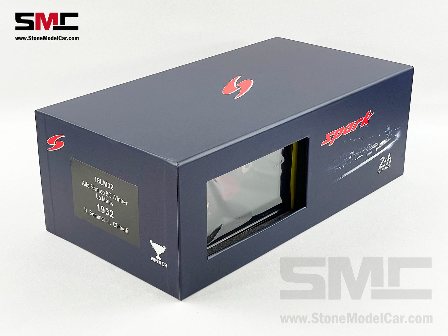 24h Le Mans 1932 Winner Alfa Romeo 8C #8 Sommer & Chinetti 1:18 Spark 18LM32