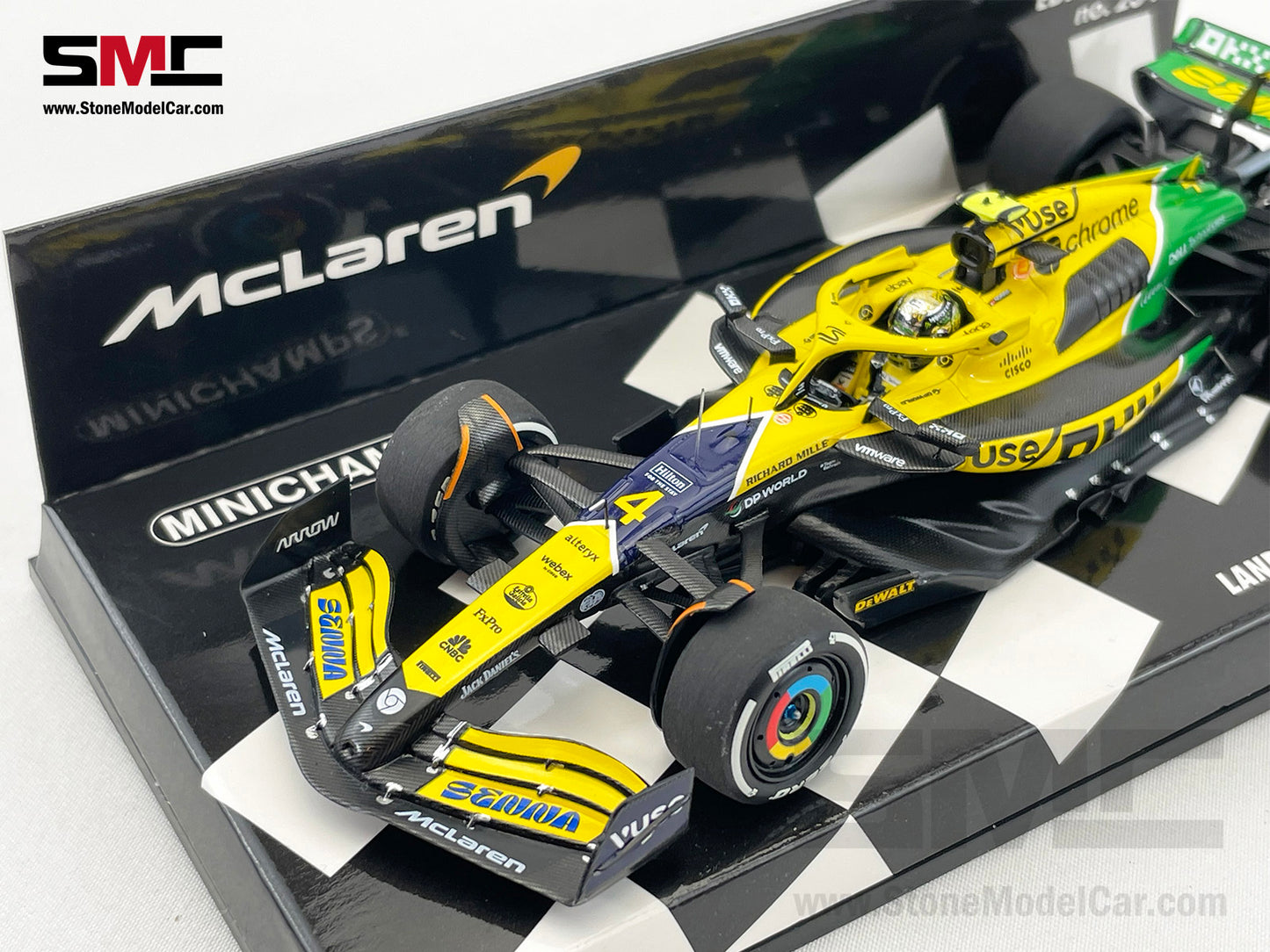 McLaren F1 MCL38 #4 Lando Norris 4th Monaco GP 2024 Special Livery 1:43 MINICHAMPS
