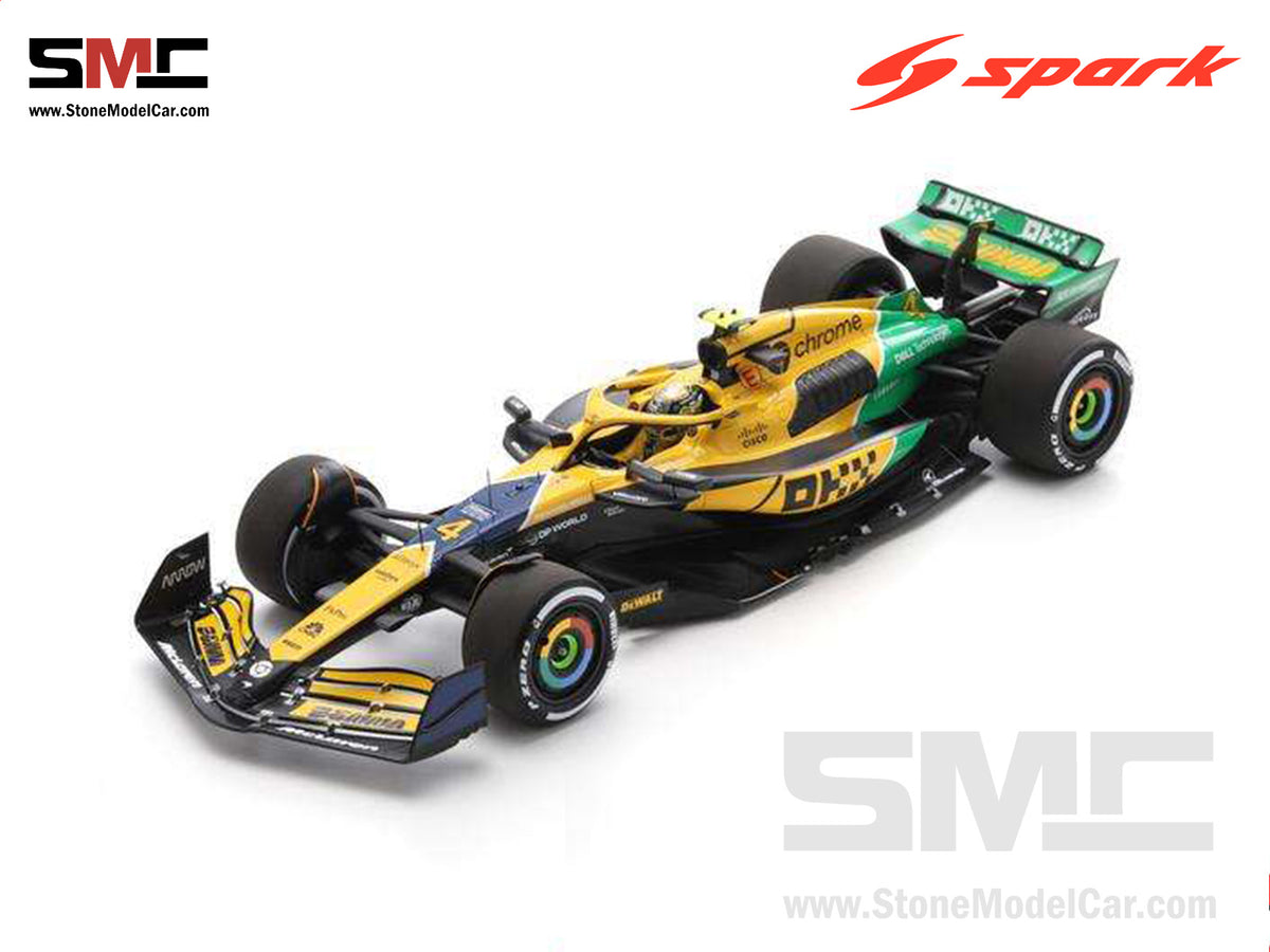 McLaren F1 MCL38 #4 Lando Norris 4th Monaco GP 2024 Special Livery 1:18 Spark 18S997