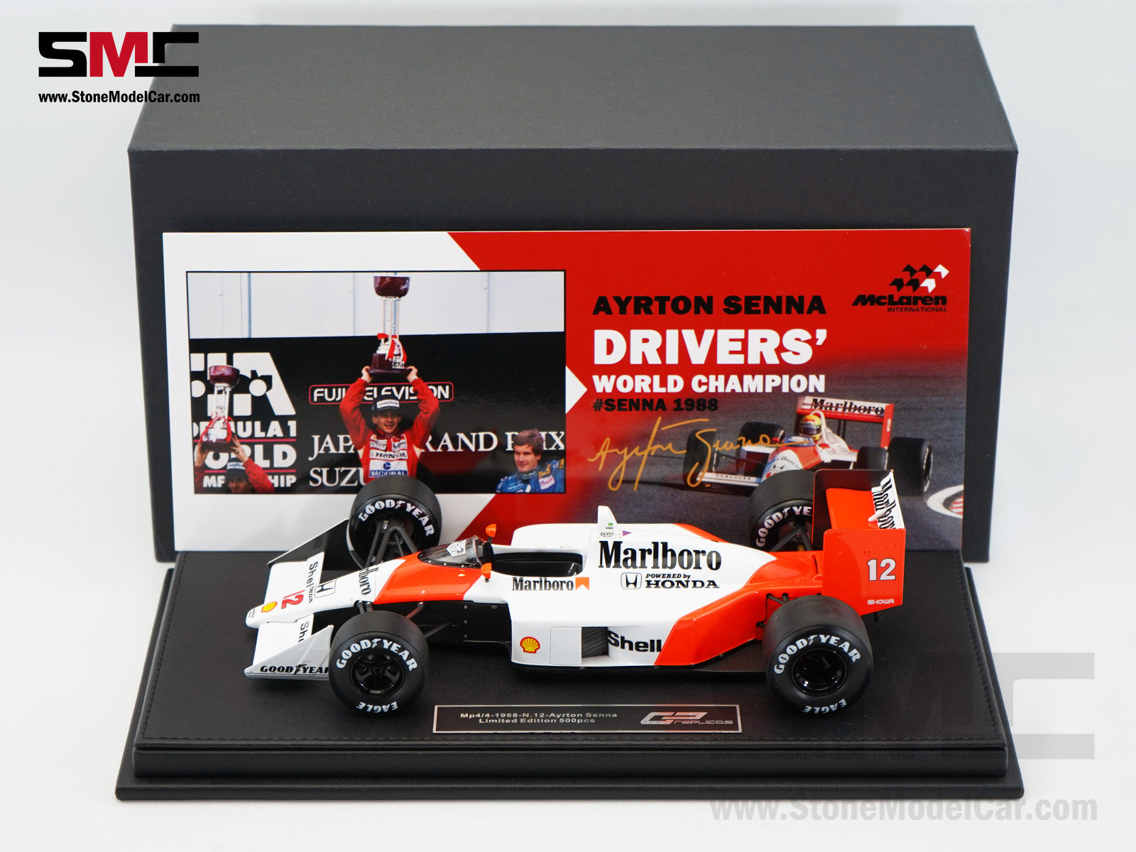 Mclaren MP4/4 #12 Ayrton Senna 1988 F1 World Champion 1:18 GP