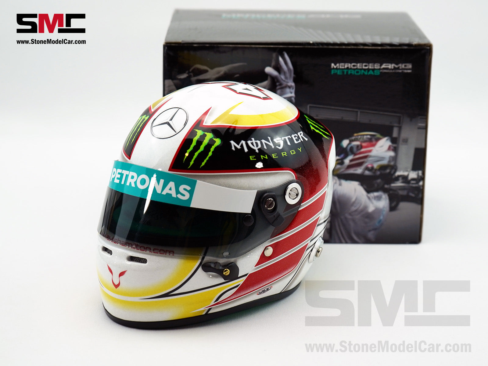 Mercedes AMG F1 W05 #44 Lewis Hamilton 2014 2x World Champion 1:2 Arai Miniature Helmet Mercedes AMG F1 W05 #44 Lewis Hamilton 2014 2x World Champion 1:2 Arai Miniature Helmet