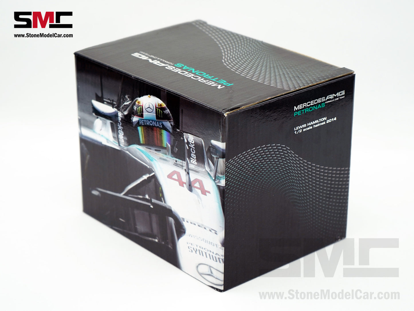 Mercedes AMG F1 W05 #44 Lewis Hamilton 2014 2x World Champion 1:2 Arai Miniature Helmet