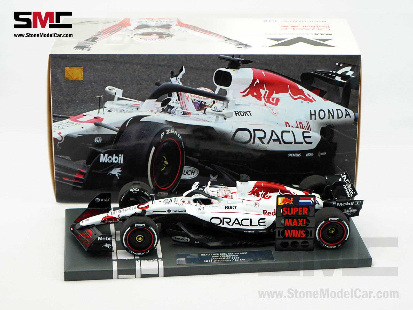 Red Bull F1 RB21 #1 Max Verstappen Japanese GP Winner 2025 1:18