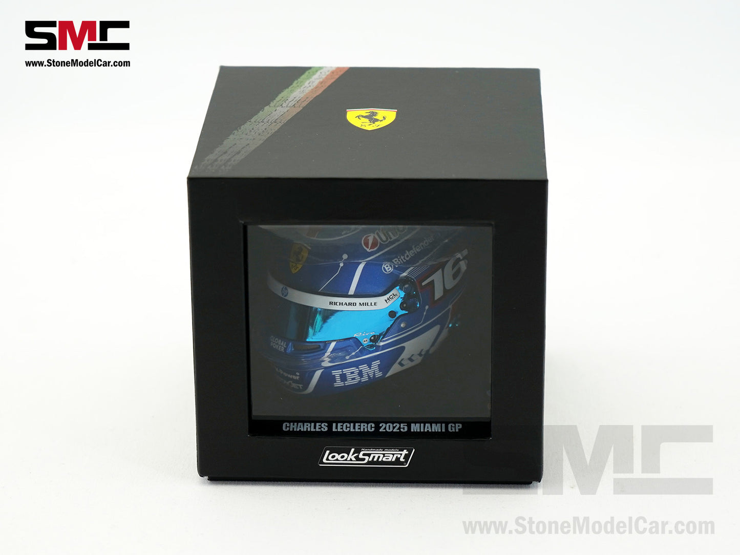Ferrari HP F1 SF-25 #16 Charles Leclerc Miami GP 2025 Looksmart 1:5 BELL Helmet
