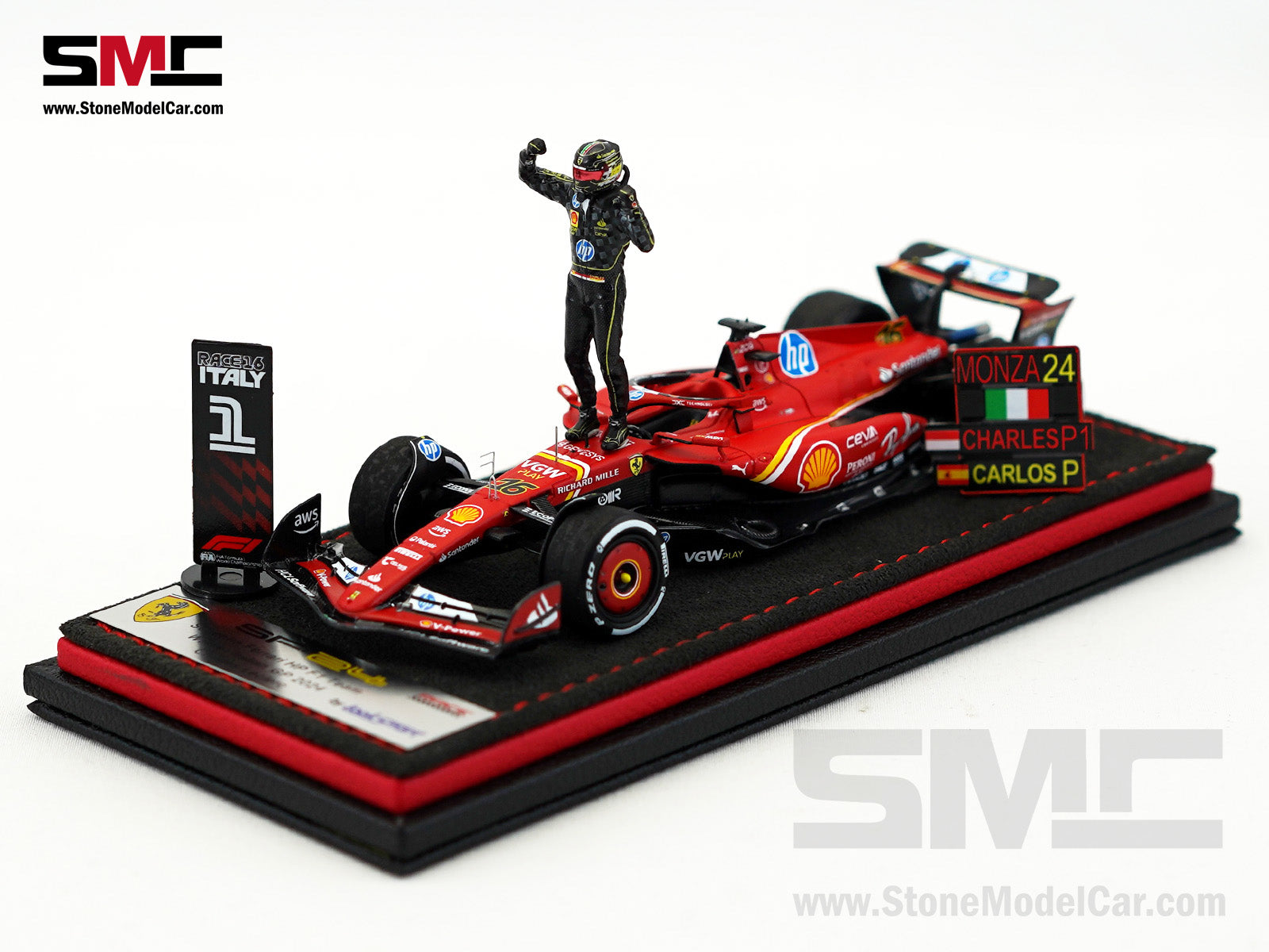 Ferrari F1 SF-24 #16 Charles Leclerc Winner Italy GP 2024
