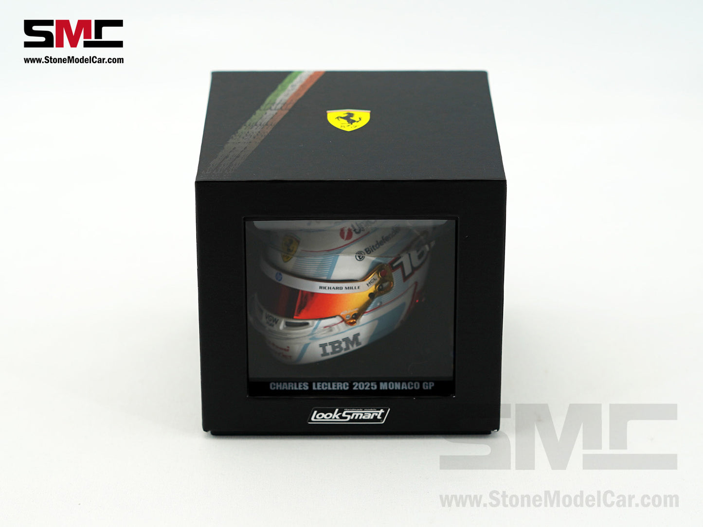 Ferrari HP F1 SF-25 #16 Charles Leclerc Monaco GP 2025 Looksmart 1:5 BELL Helmet