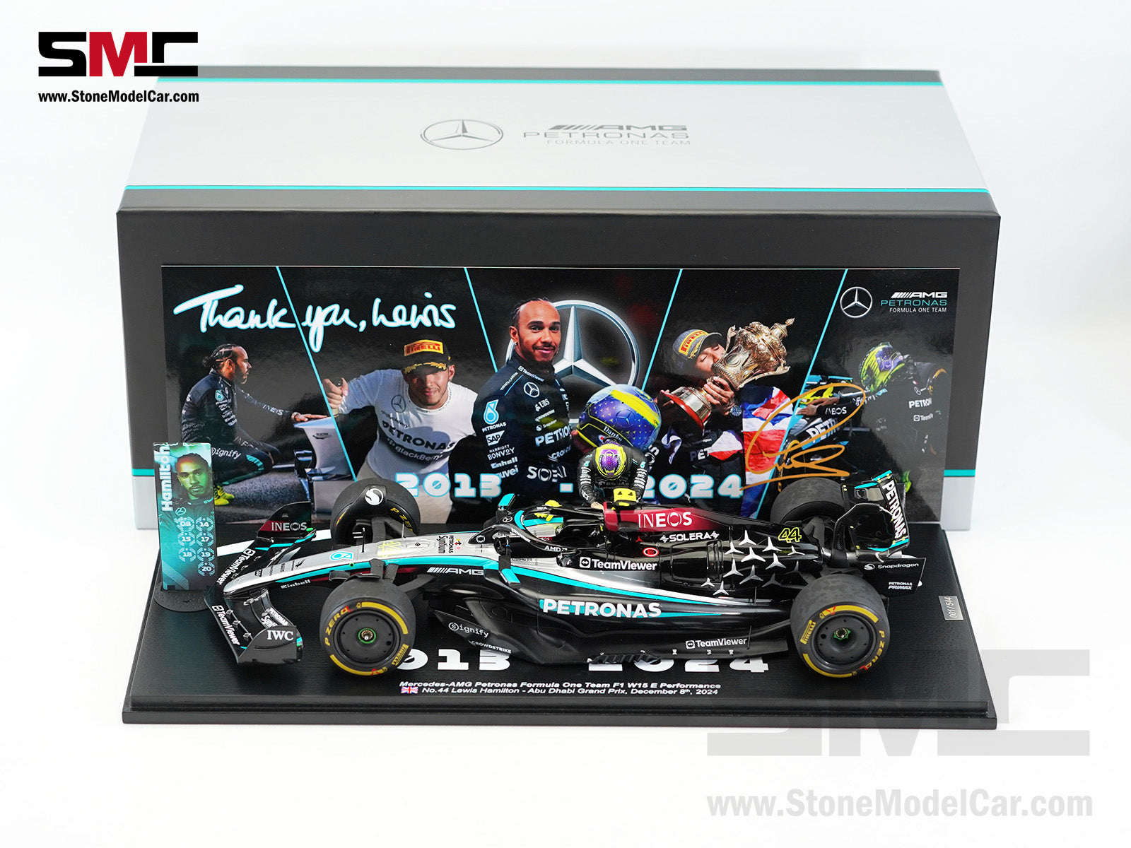 Mercedes F1 W15 #44 7x World Champion Lewis Hamilton Abu Dhabi GP