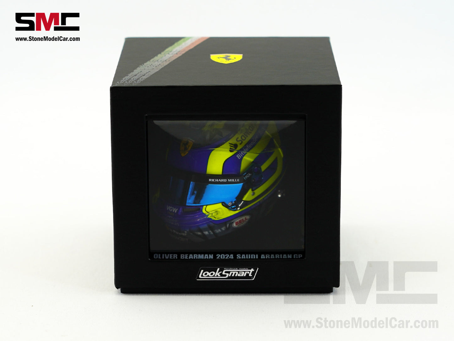 Ferrari F1 SF-24 #38 Oliver Bearman Saudi Arabia GP 2024 1st Career Point Looksmart 1:5 Helmet