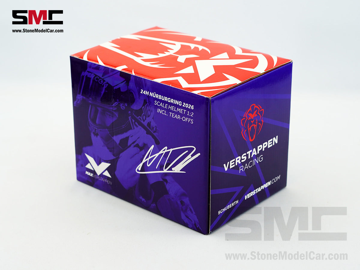 Mercedes AMG GT3 #3 Max Verstappen 24h Nürburgring 2026 Schuberth 1:2 Miniature Helmet