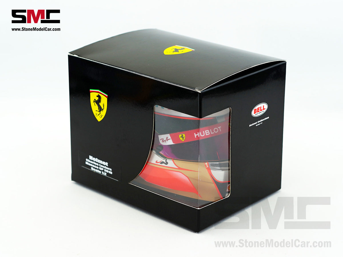 Ferrari F1 SF90 #16 Charles Leclerc Monaco GP 2019 Home Race BELL 1:2 Miniature Helmet LE 300 pcs