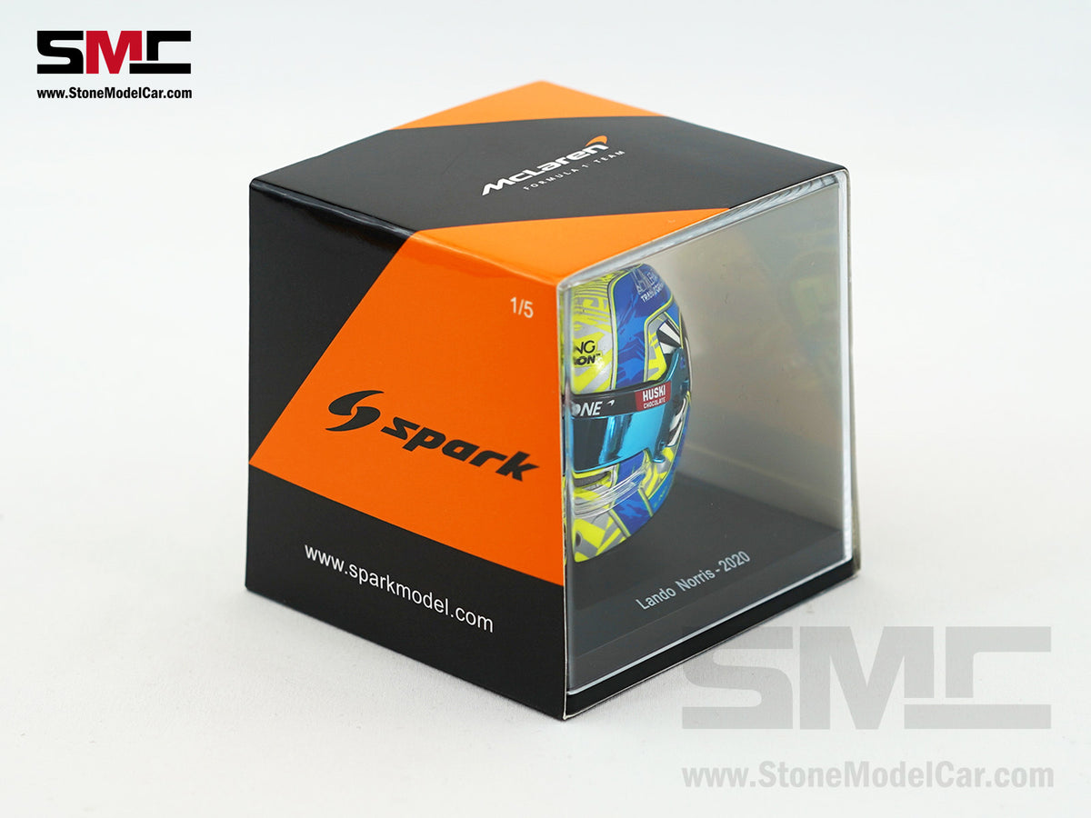 McLaren F1 MCL35 #4 Lando Norris Year 2020 Season Spark 1:5 Miniature Helmet 5HF042