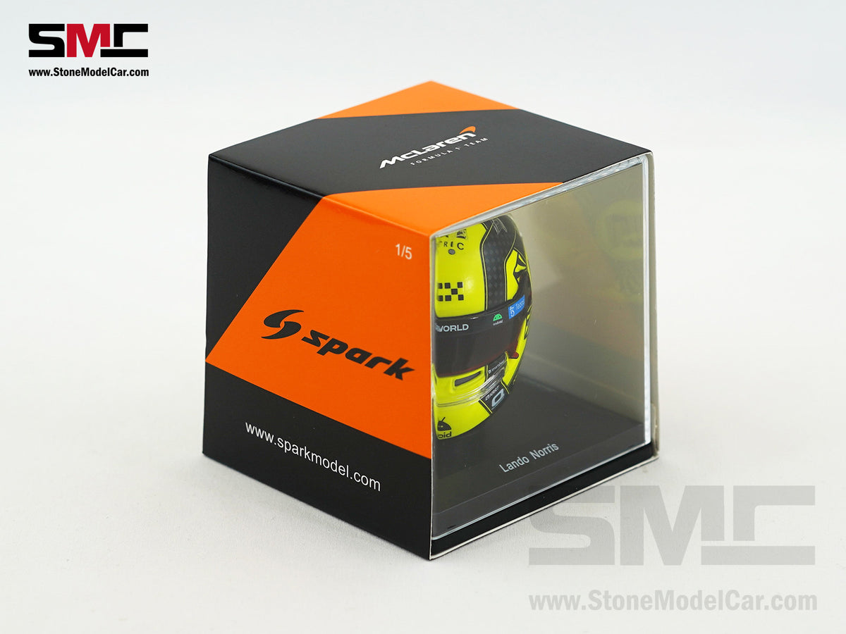 McLaren F1 MCL60 #4 Lando Norris Year 2023 Season Spark 1:5 Miniature Helmet 5HF091