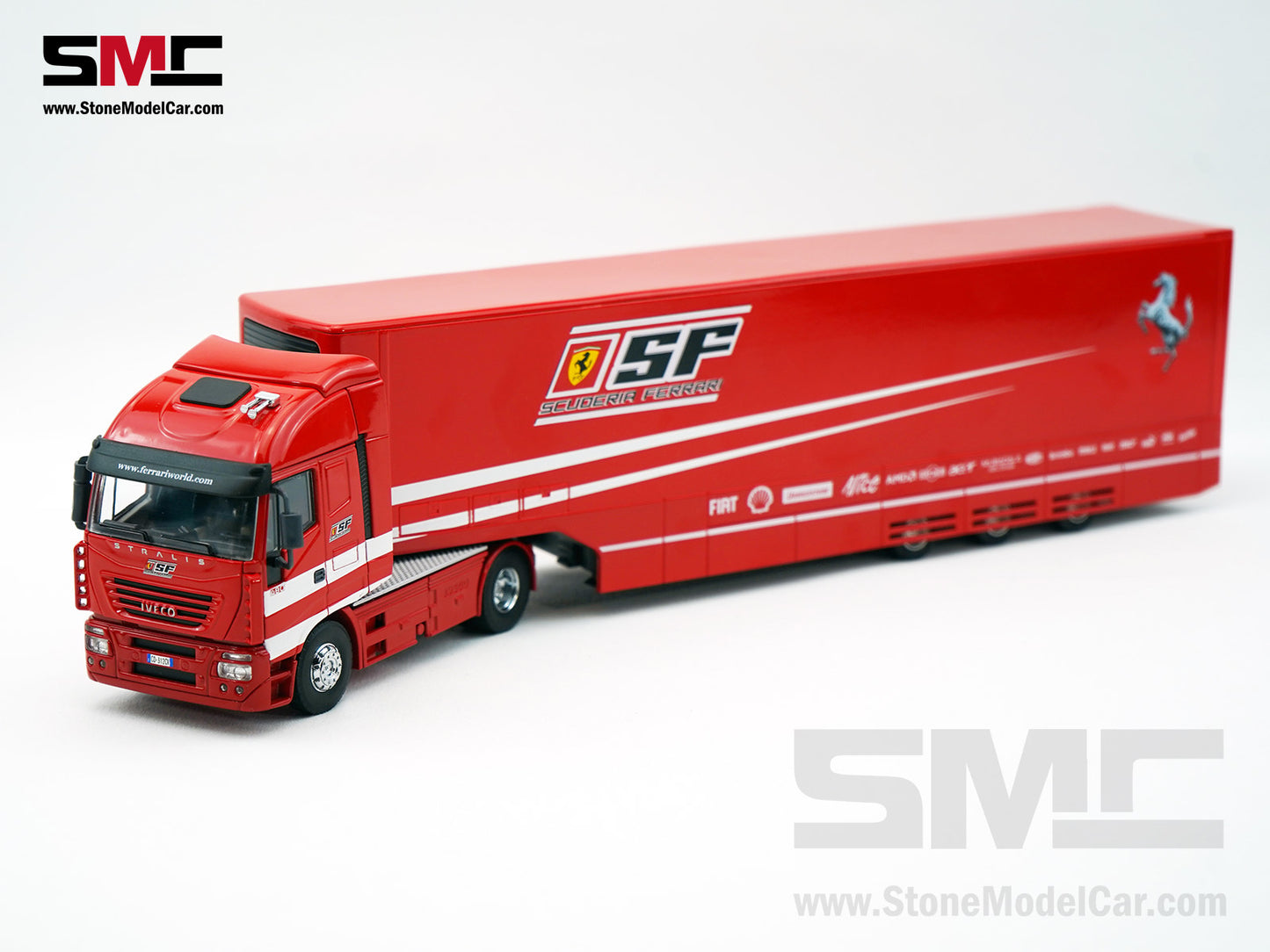 Scuderia Ferrari F1 F2007 #6 Kimi Raikkonen 2007 World Champion 1:43 FIAT Iveco Stralis 480 Transporter Truck