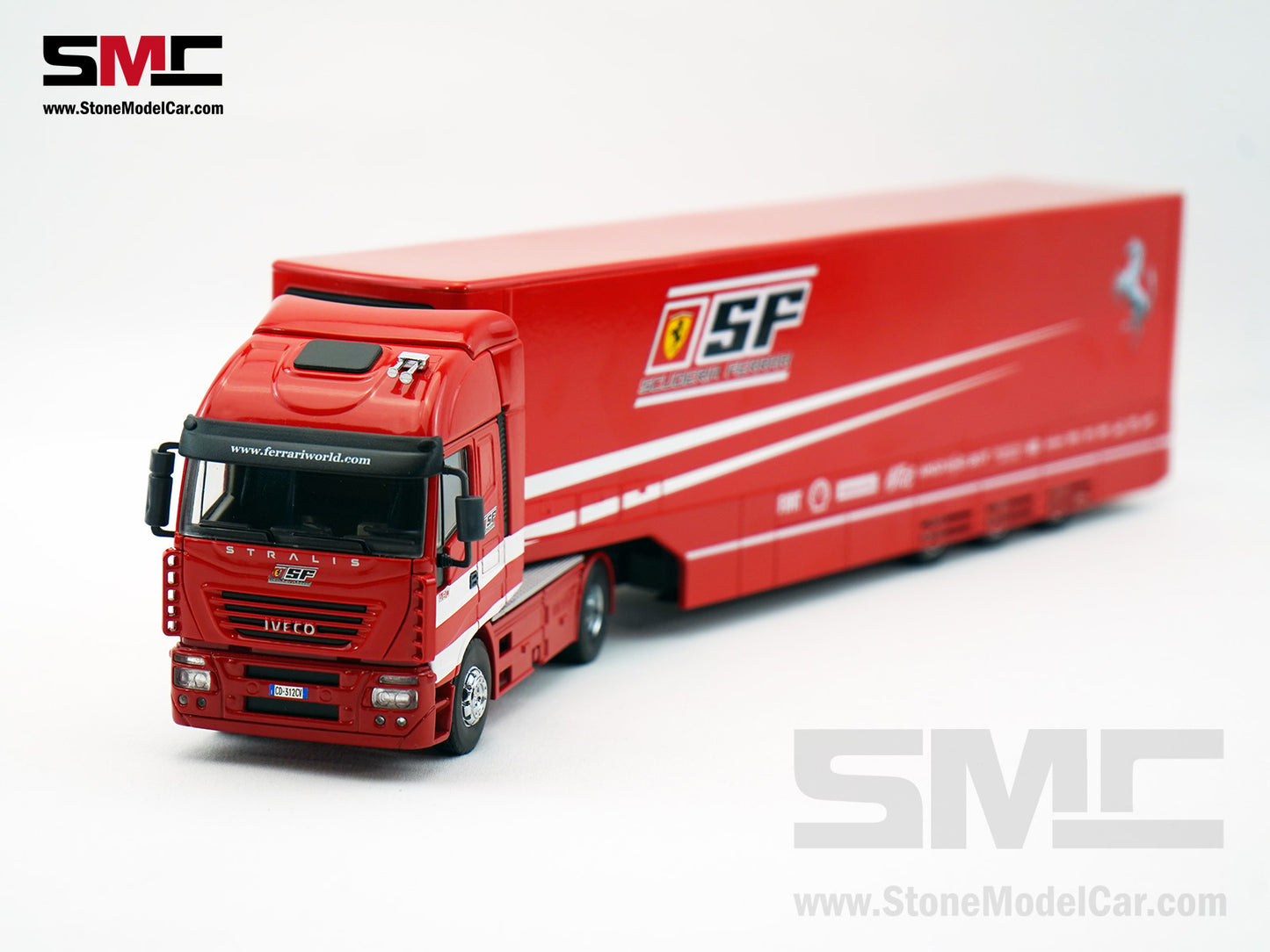 Scuderia Ferrari F1 F2007 #6 Kimi Raikkonen 2007 World Champion 1:43 FIAT Iveco Stralis 480 Transporter Truck
