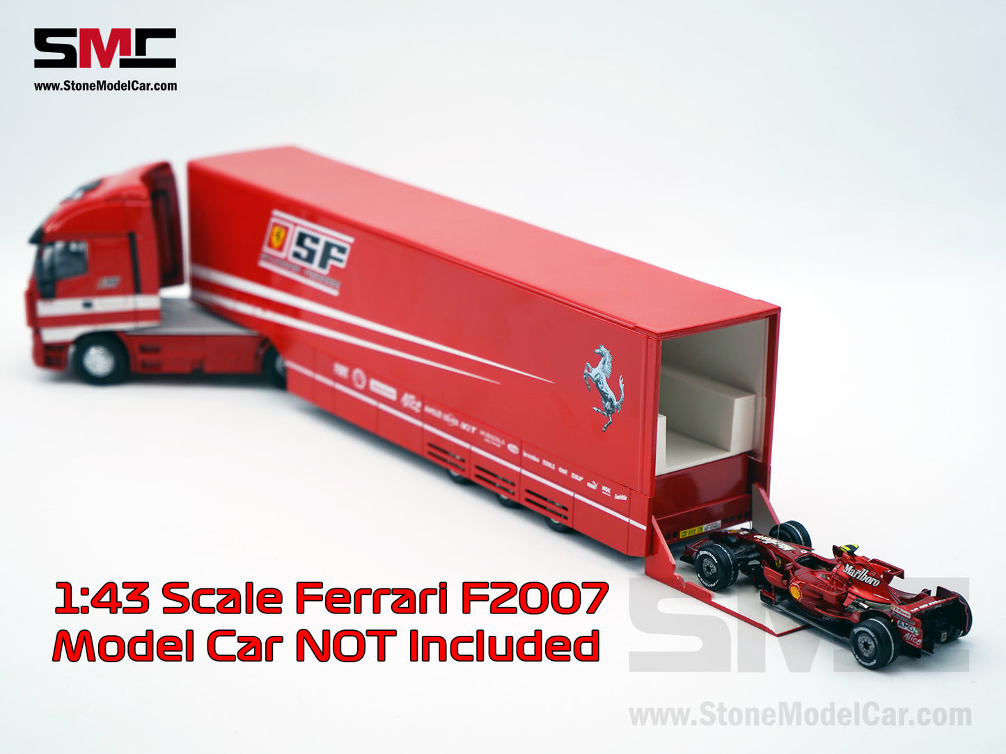 Scuderia Ferrari F1 F2007 #6 Kimi Raikkonen 2007 World Champion 1:43 FIAT Iveco Stralis 480 Transporter Truck