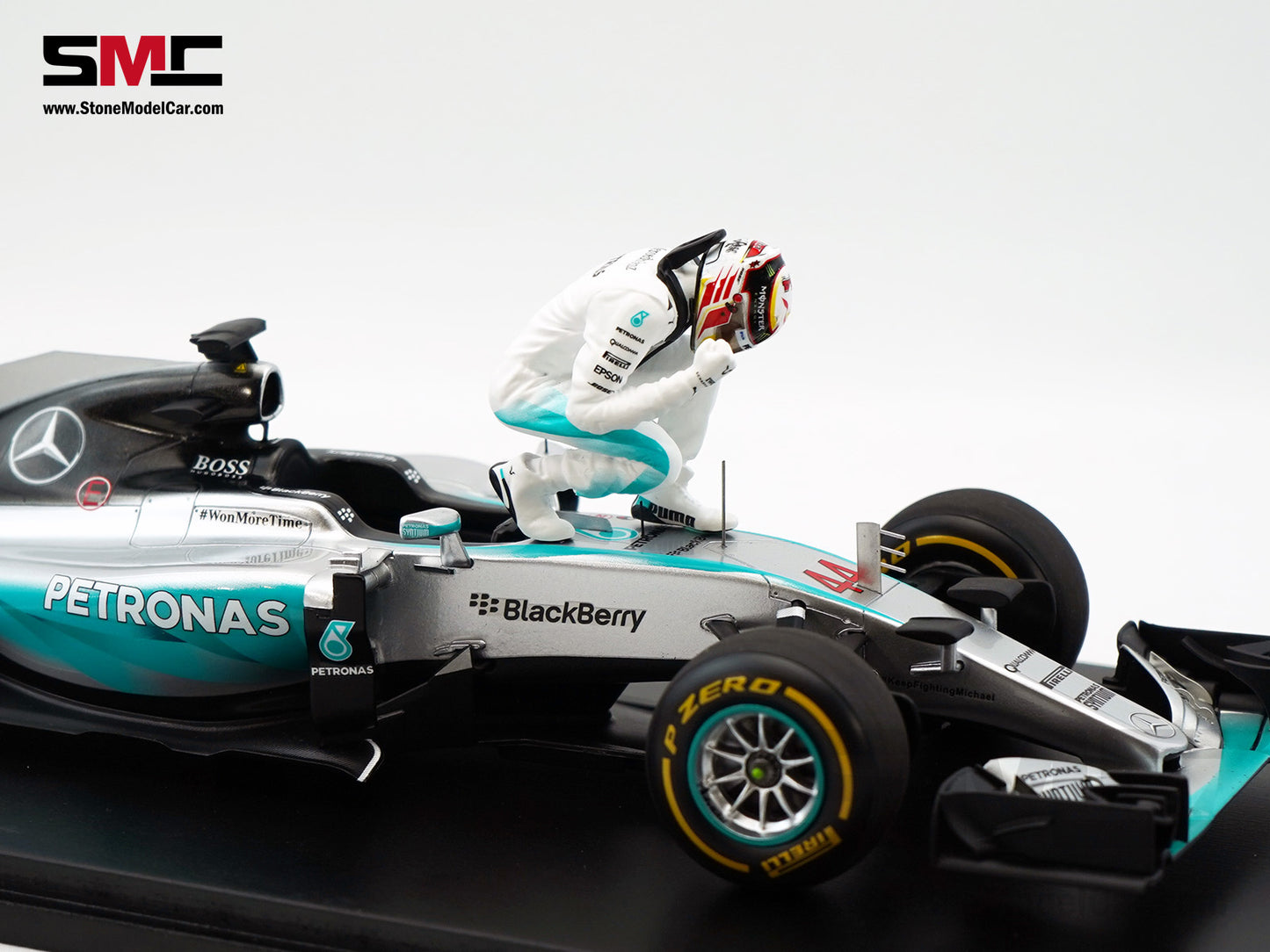 2015 3x World Champion Mercedes F1 W06 #44 Lewis Hamilton US GP 1:18 Spark Special Figure Edition