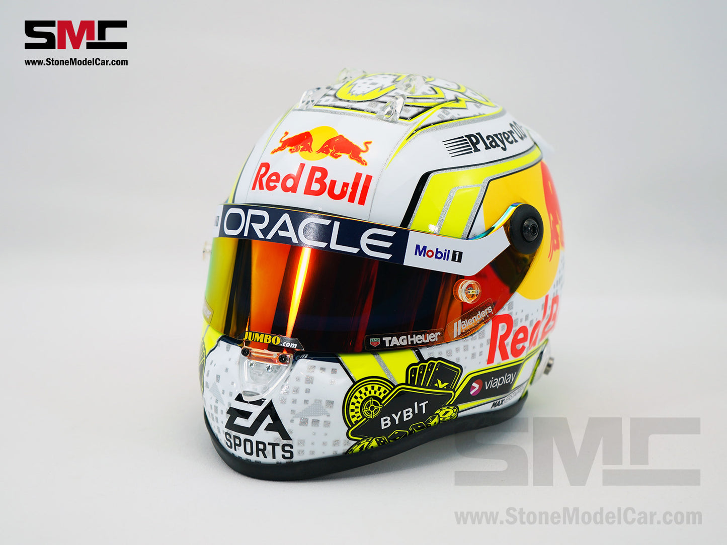 Red Bull F1 RB19 #1 Max Verstappen Las Vegas 2023 Schuberth 1:2 Miniature Helmet