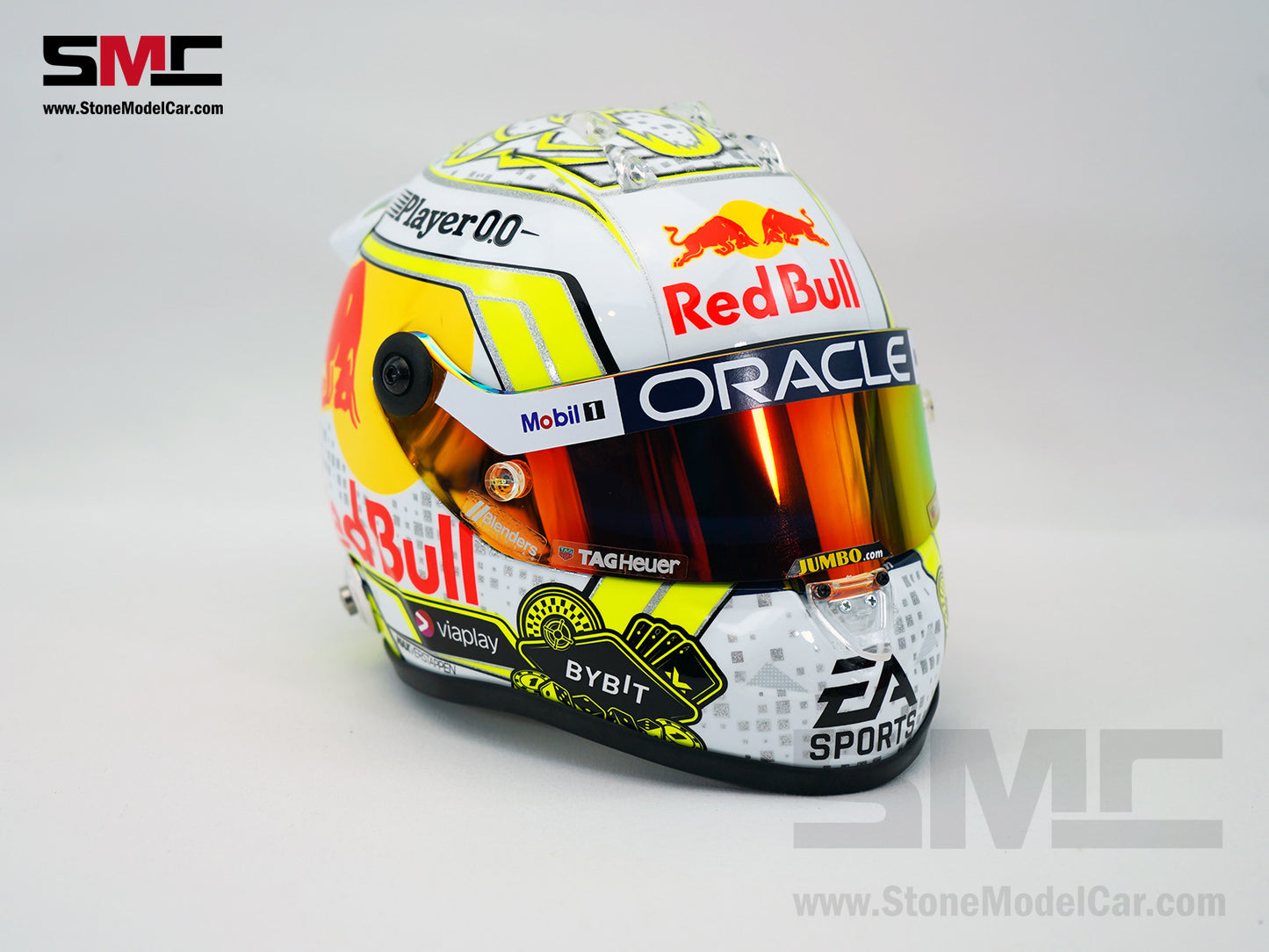 Red Bull F1 RB19 #1 Max Verstappen Las Vegas 2023 Schuberth 1:2 Miniature Helmet