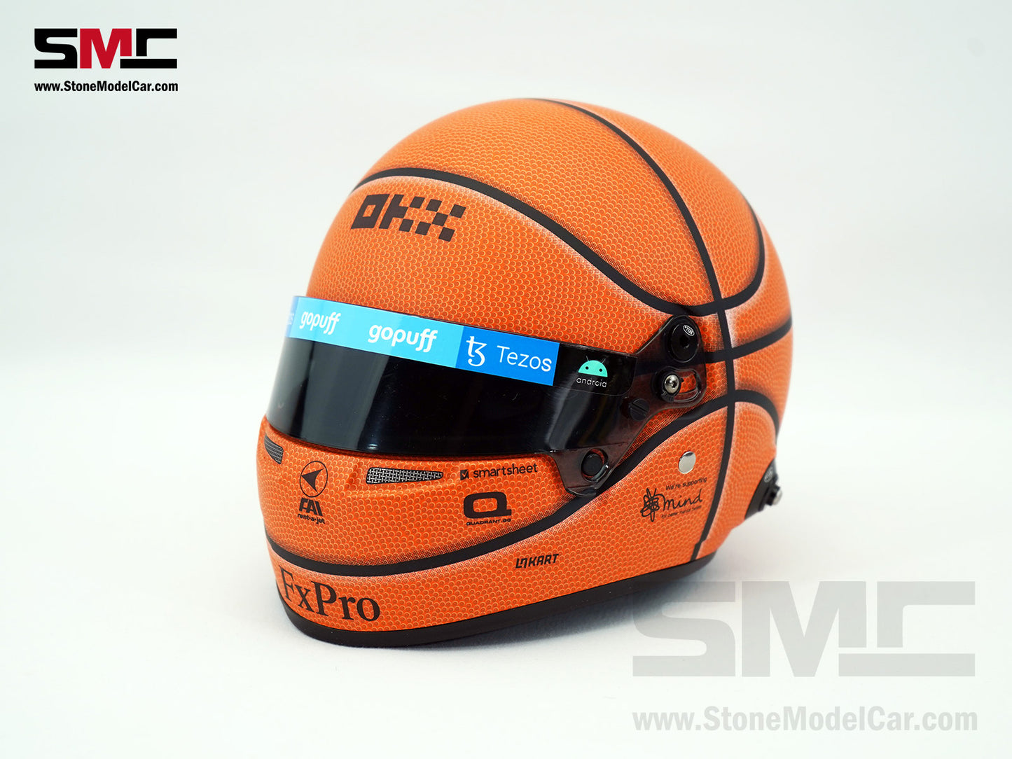 McLaren F1 MCL36 #4 Lando Norris Miami GP 2022 BELL 1:2 Miniature Helmet Model