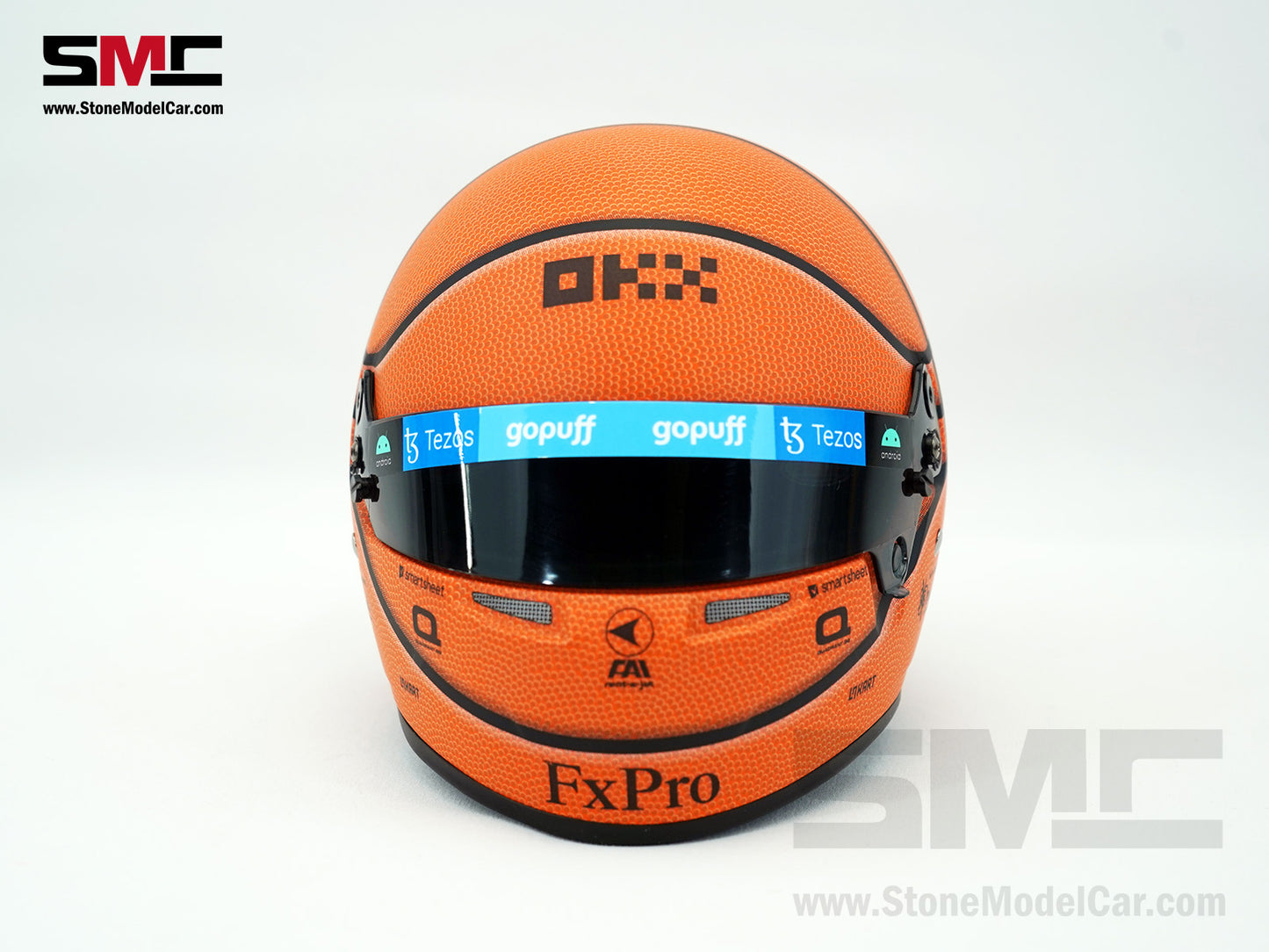 McLaren F1 MCL36 #4 Lando Norris Miami GP 2022 BELL 1:2 Miniature Helmet Model