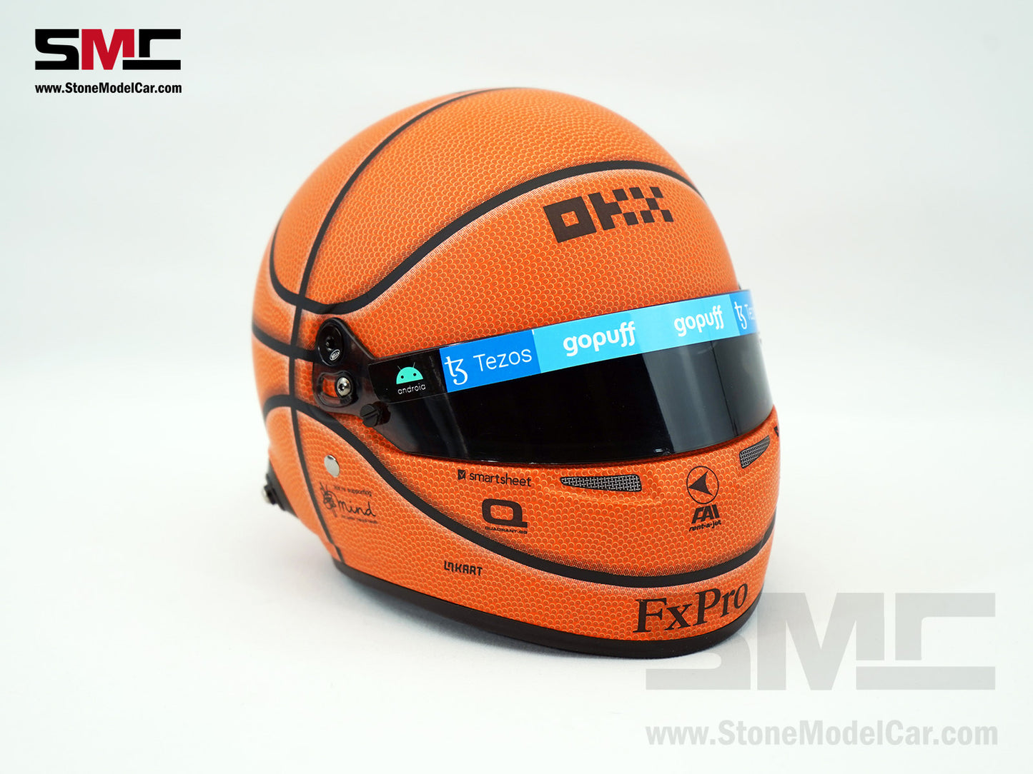 McLaren F1 MCL36 #4 Lando Norris Miami GP 2022 BELL 1:2 Miniature Helmet Model