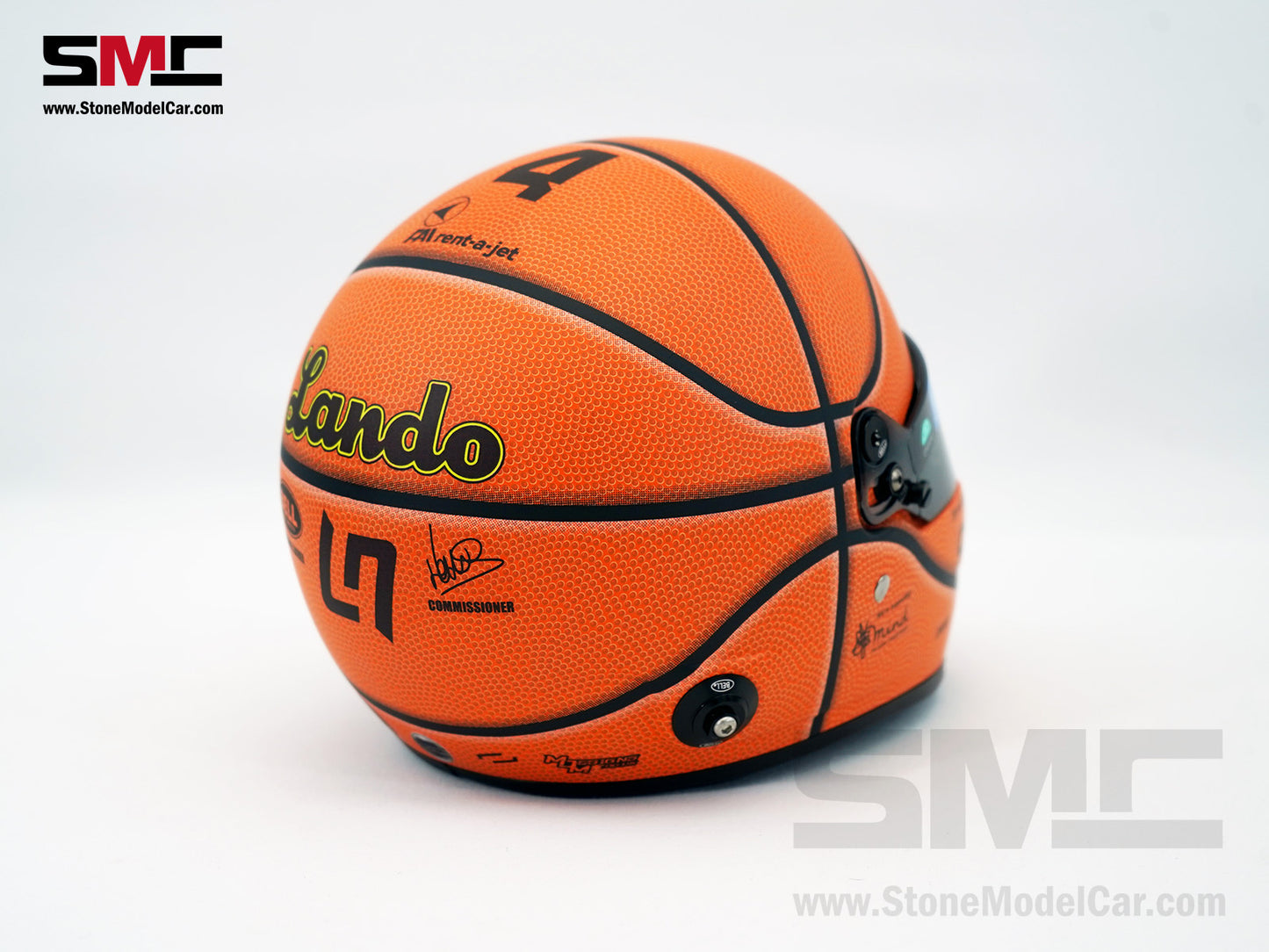 McLaren F1 MCL36 #4 Lando Norris Miami GP 2022 BELL 1:2 Miniature Helmet Model