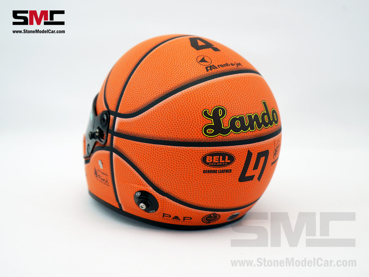 McLaren F1 MCL36 #4 Lando Norris Miami GP 2022 BELL 1:2 Miniature Helmet Model