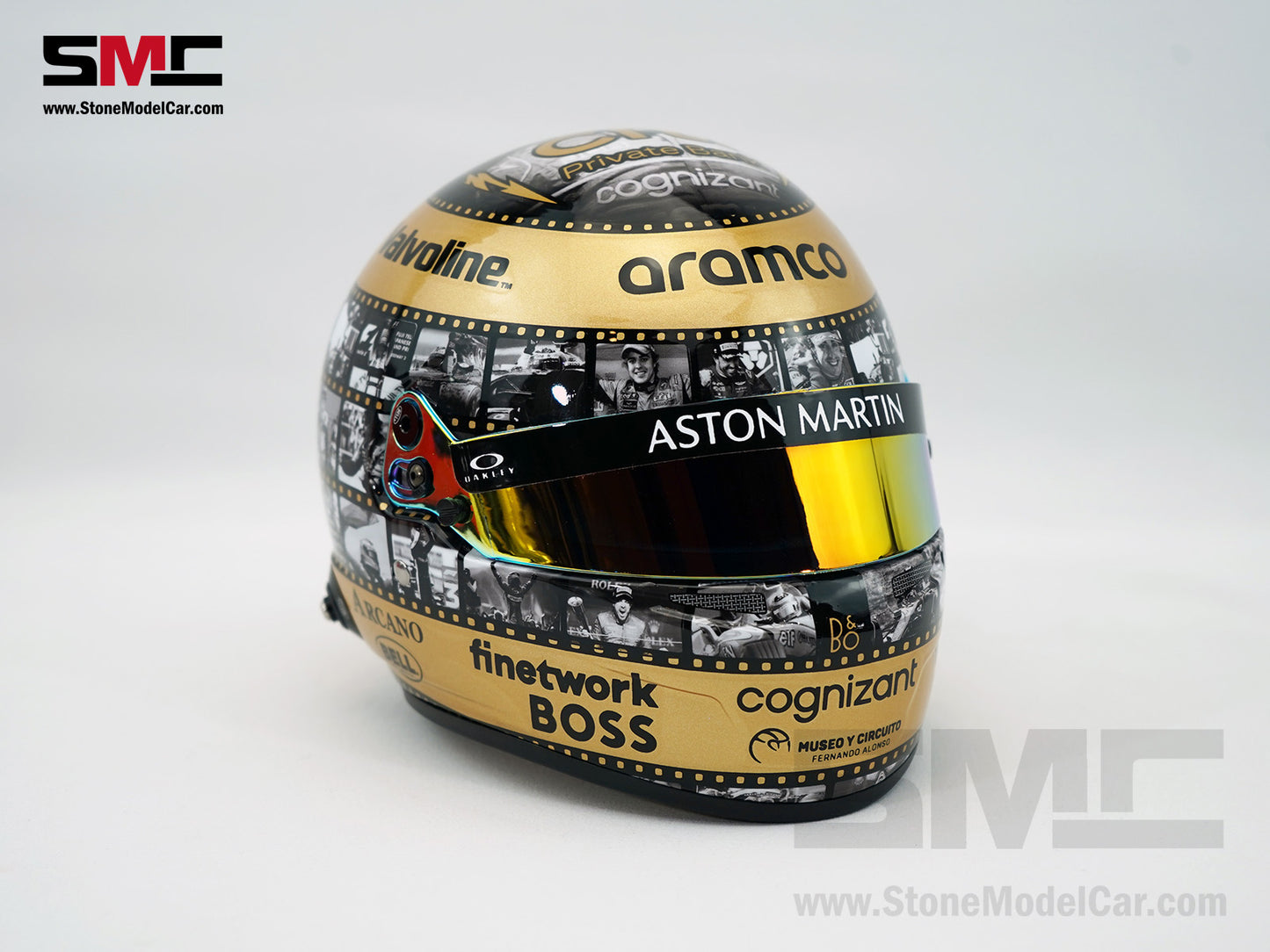 Aston Martin F1 AMR24 #14 Fernando Alonso Mexico 2024 400th GP BELL 1:2 Miniature Helmet