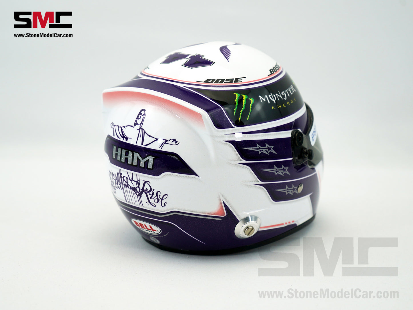 Mercedes F1 W11 #44 Lewis Hamilton Pre-Season Test Silverstone 2020 7x Times World Champion BELL 1:2 Helmet