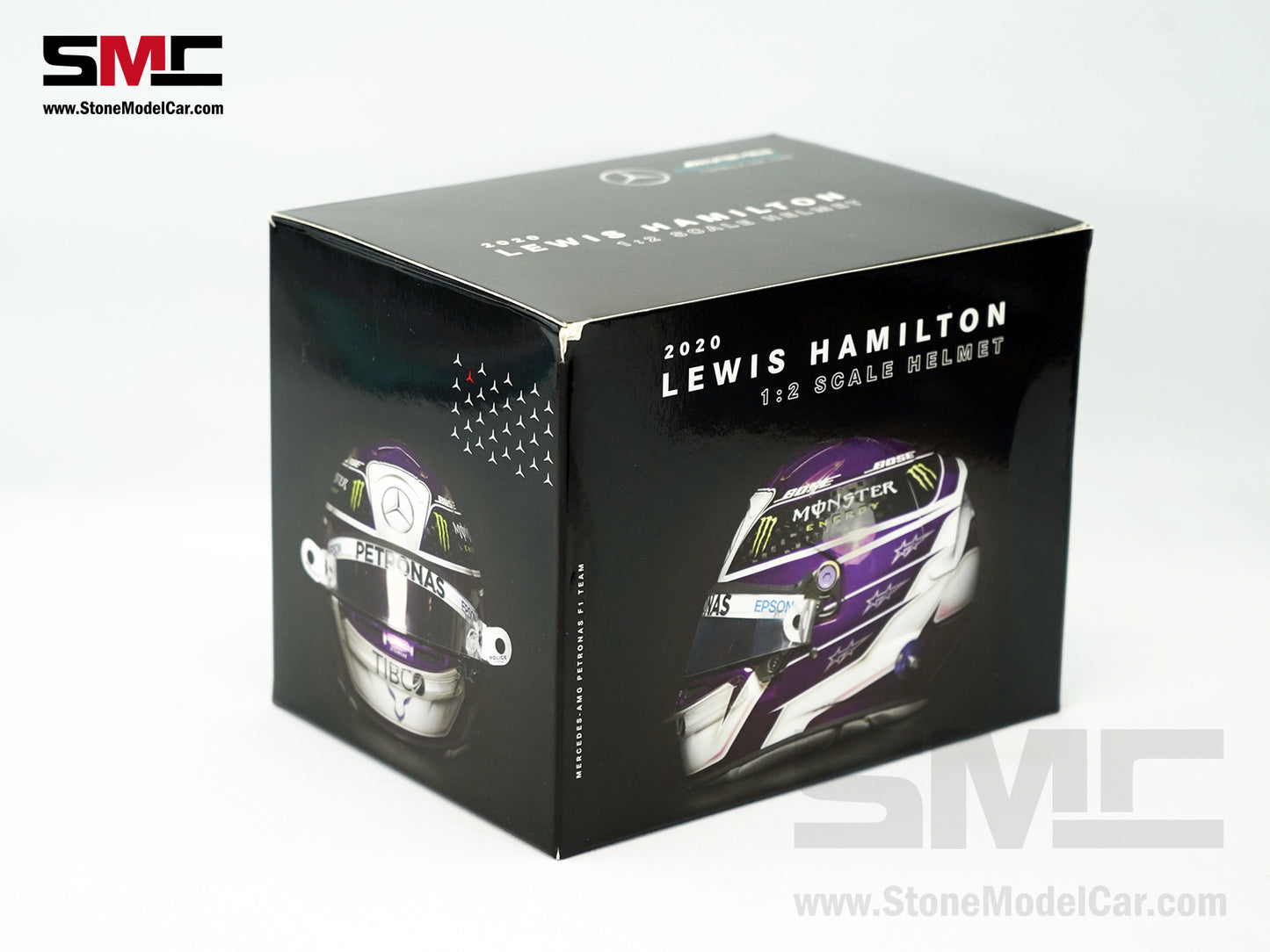 Mercedes F1 W11 #44 Lewis Hamilton Australian GP 2020 7x Times World Champion BELL 1:2 Miniature Helmet