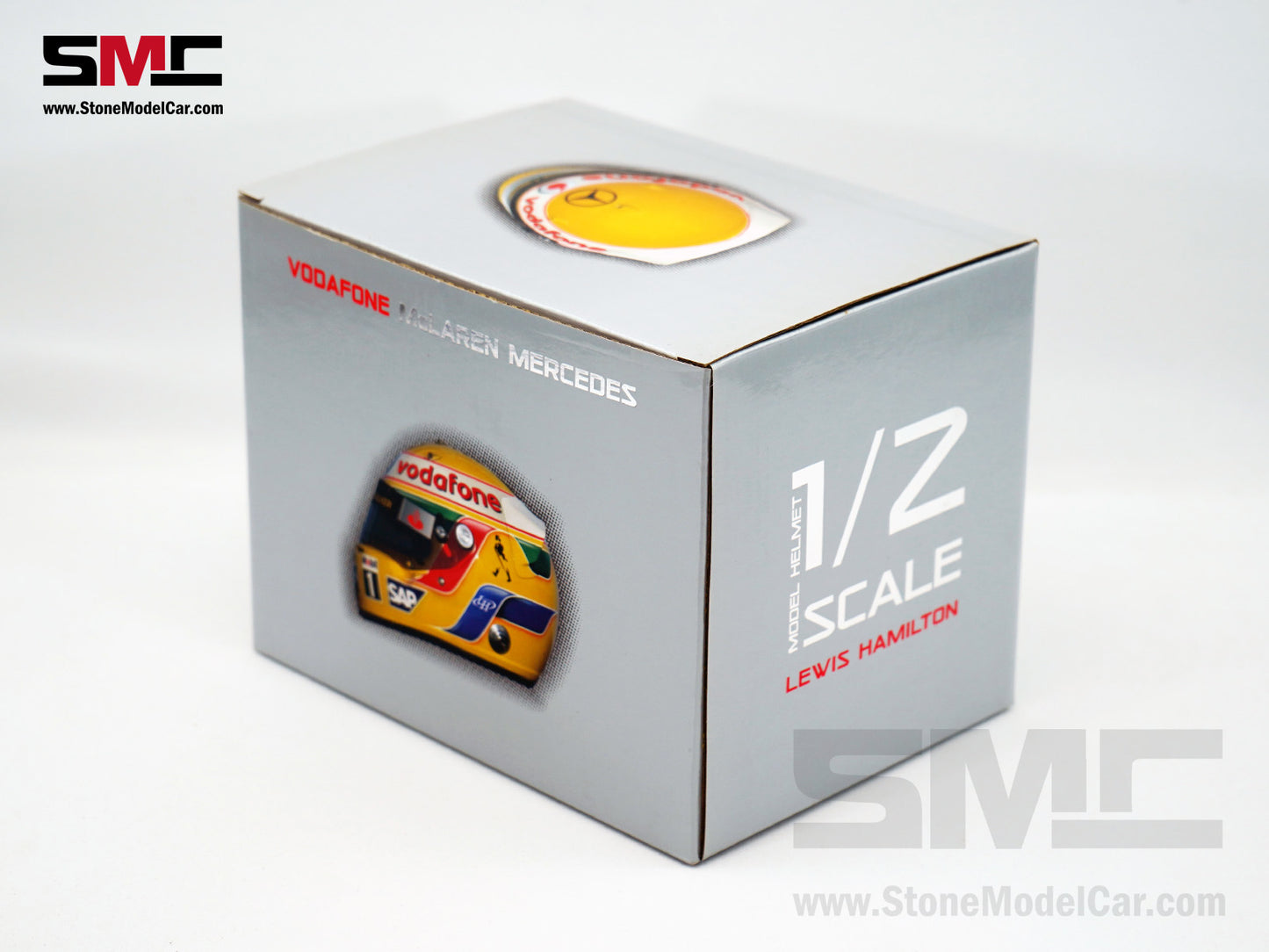 Mclaren Mercedes F1 MP4/23 #22 Lewis Hamilton Brazil GP 2008 World Champion Arai 1:2 Miniature Helmet