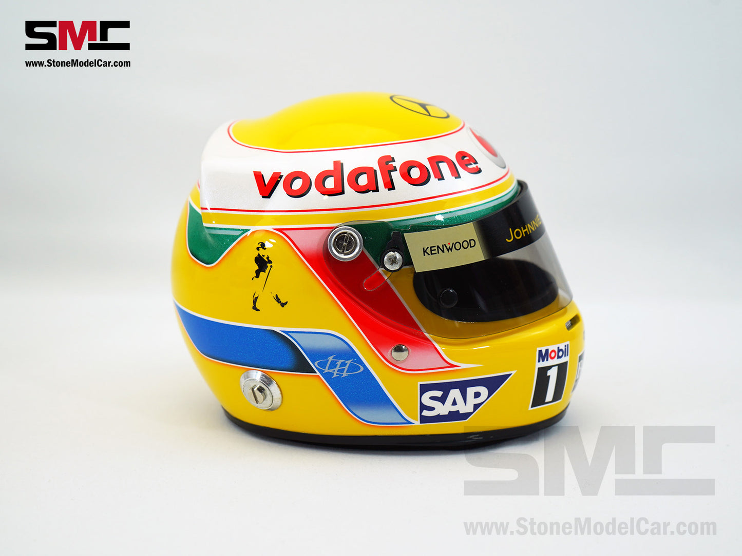 Mclaren Mercedes F1 MP4/23 #22 Lewis Hamilton Brazil GP 2008 World Champion Arai 1:2 Miniature Helmet