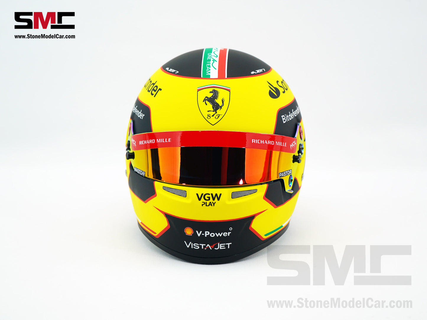 Ferrari F1 SF-23 #16 Charles Leclerc Italy Monza GP 2023 BELL 1:2 Helmet LE 300