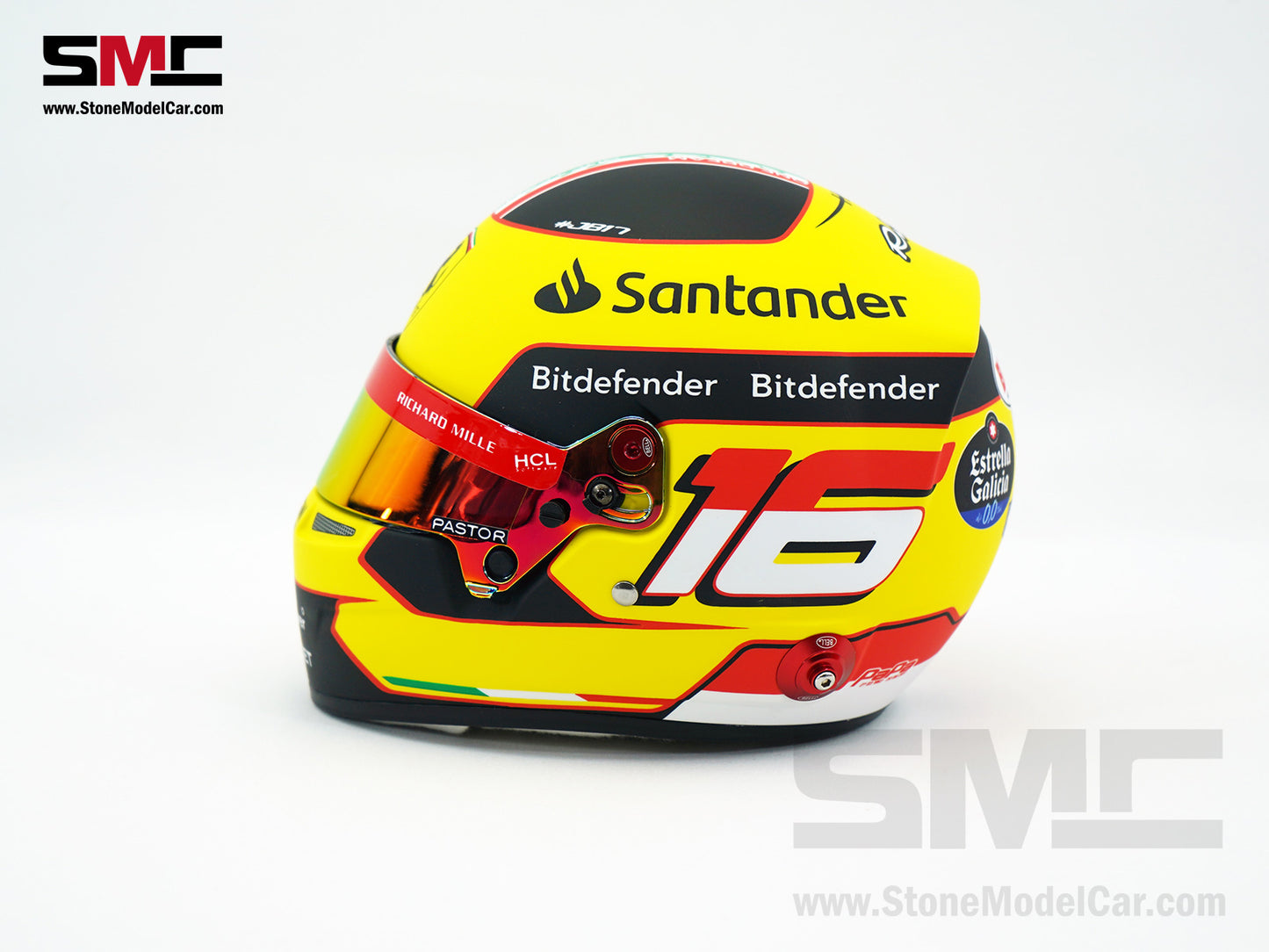 Ferrari F1 SF-23 #16 Charles Leclerc Italy Monza GP 2023 BELL 1:2 Helmet LE 300