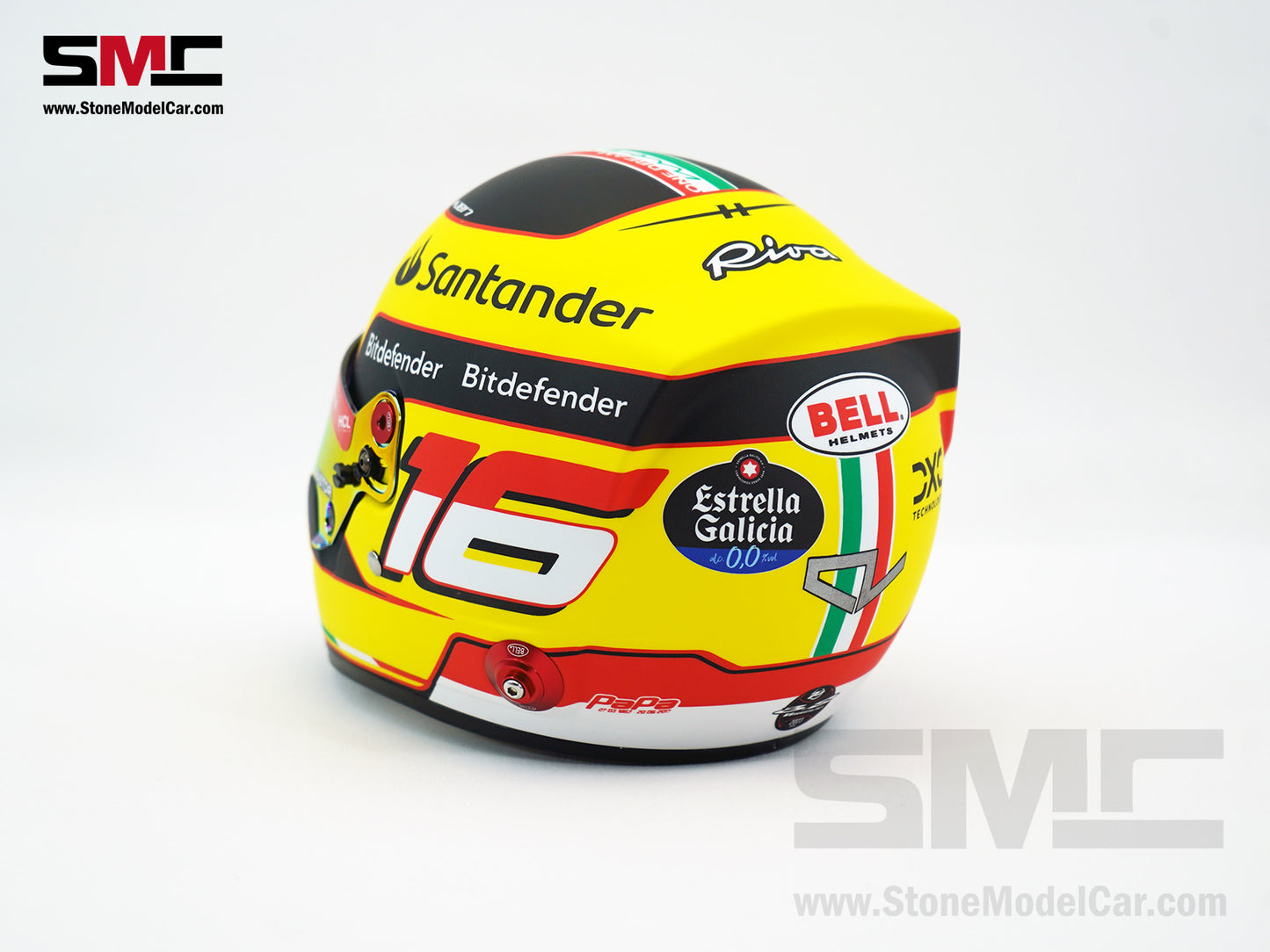 Ferrari F1 SF-23 #16 Charles Leclerc Italy Monza GP 2023 BELL 1:2 Helmet LE 300