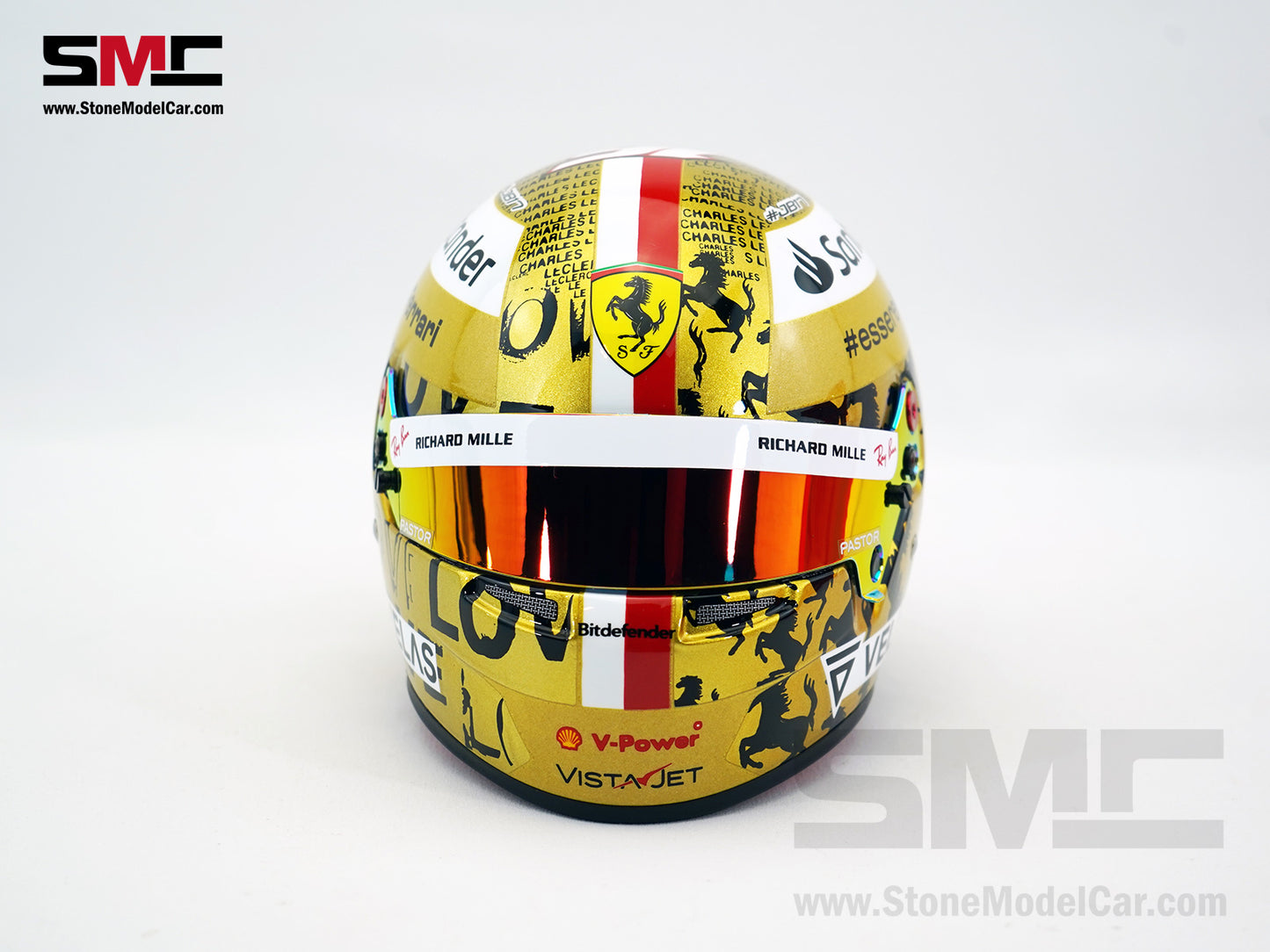 Ferrari F1 F1-75 #16 Charles Leclerc Singapore GP 2022 BELL 1:2 Helmet LE 288