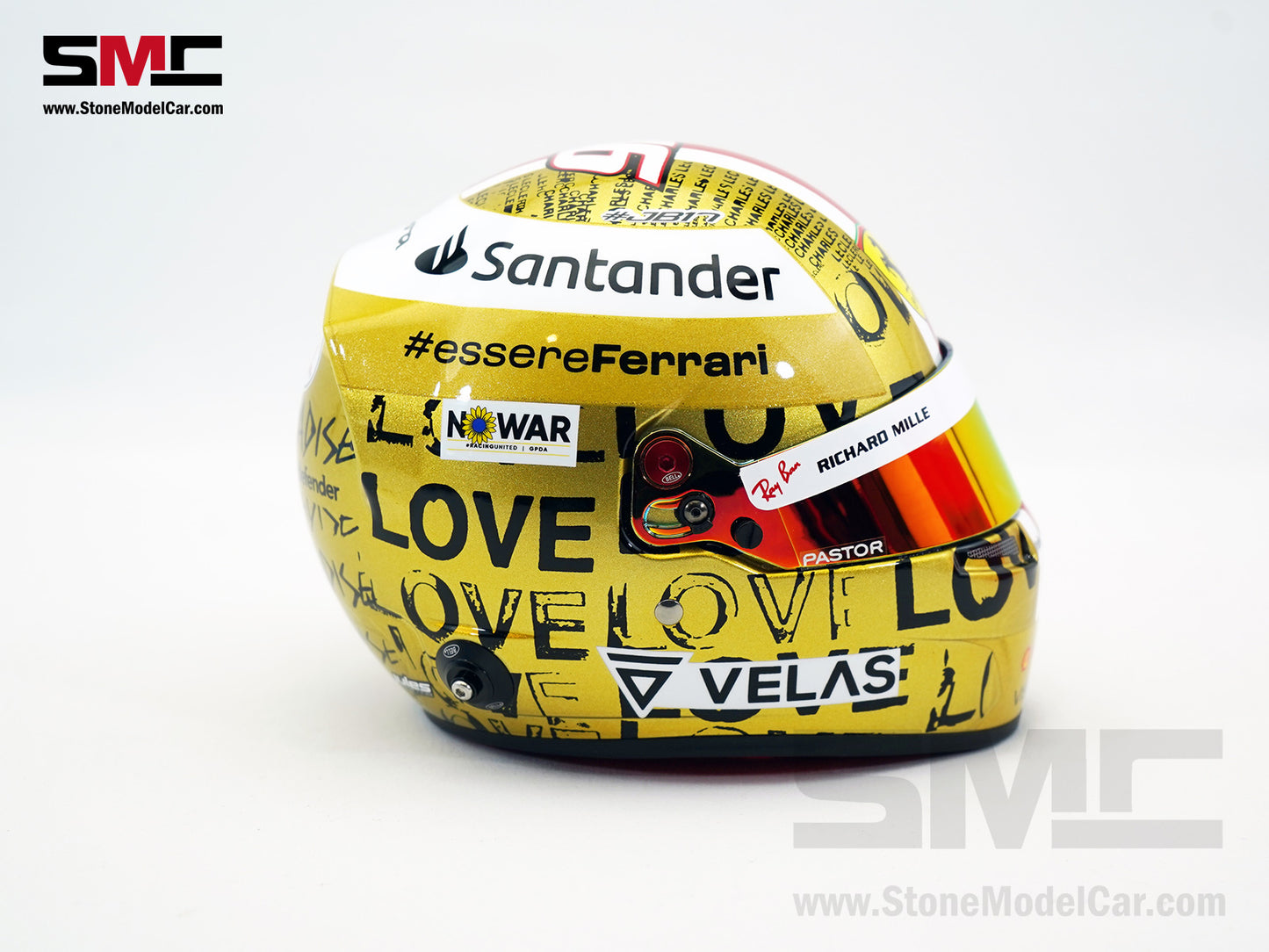 Ferrari F1 F1-75 #16 Charles Leclerc Singapore GP 2022 BELL 1:2 Helmet LE 288