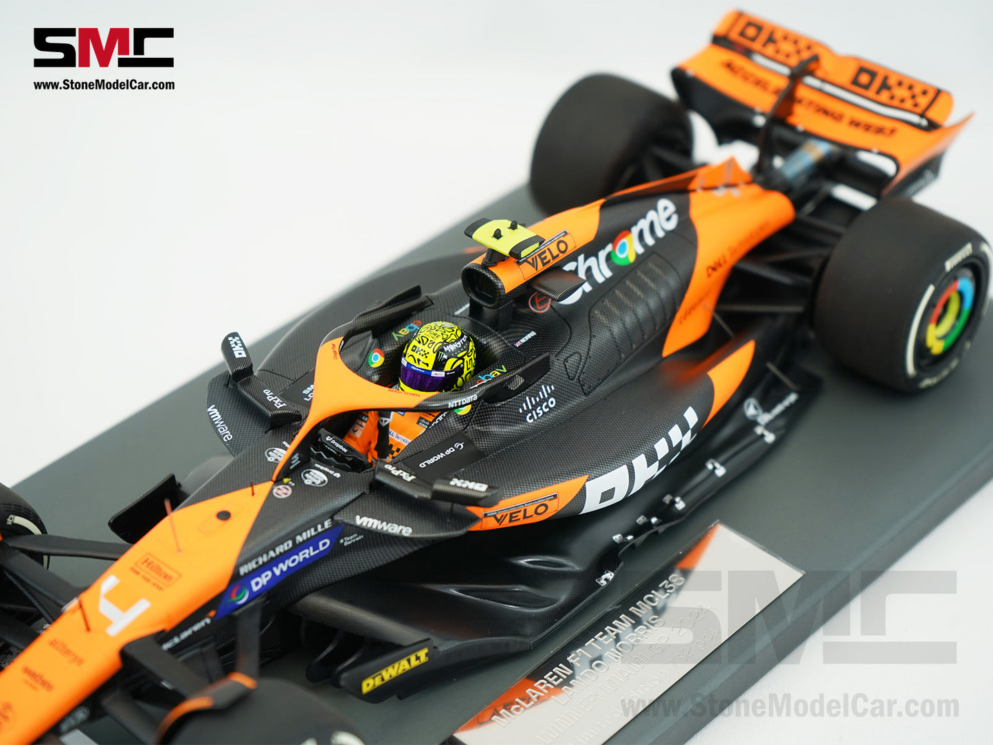 McLaren F1 MCL38 #4 Lando Norris Miami GP 2024 1st Career Win 1:18 MINICHAMPS
