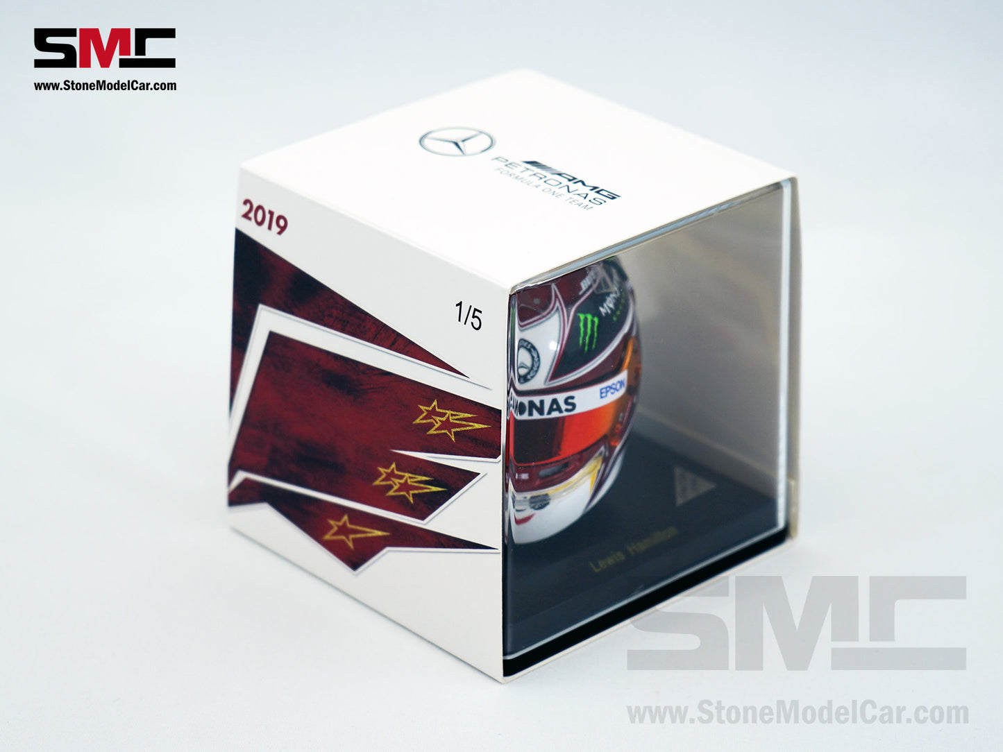 Mercedes F1 W10 #44 Lewis Hamilton German GP 2019 6x Times World Champion Spark 1:5 Helmet