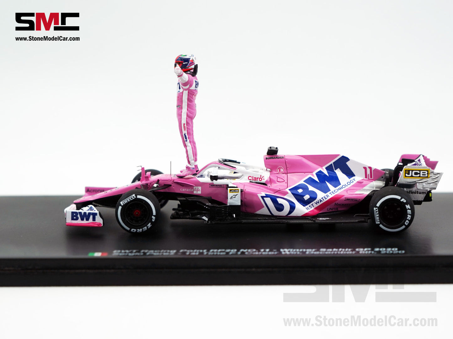 BWT Racing Point F1 RP20 #11 Sergio Perez Sakhir 2020 1st Career Win 1:43 Spark Special Edition