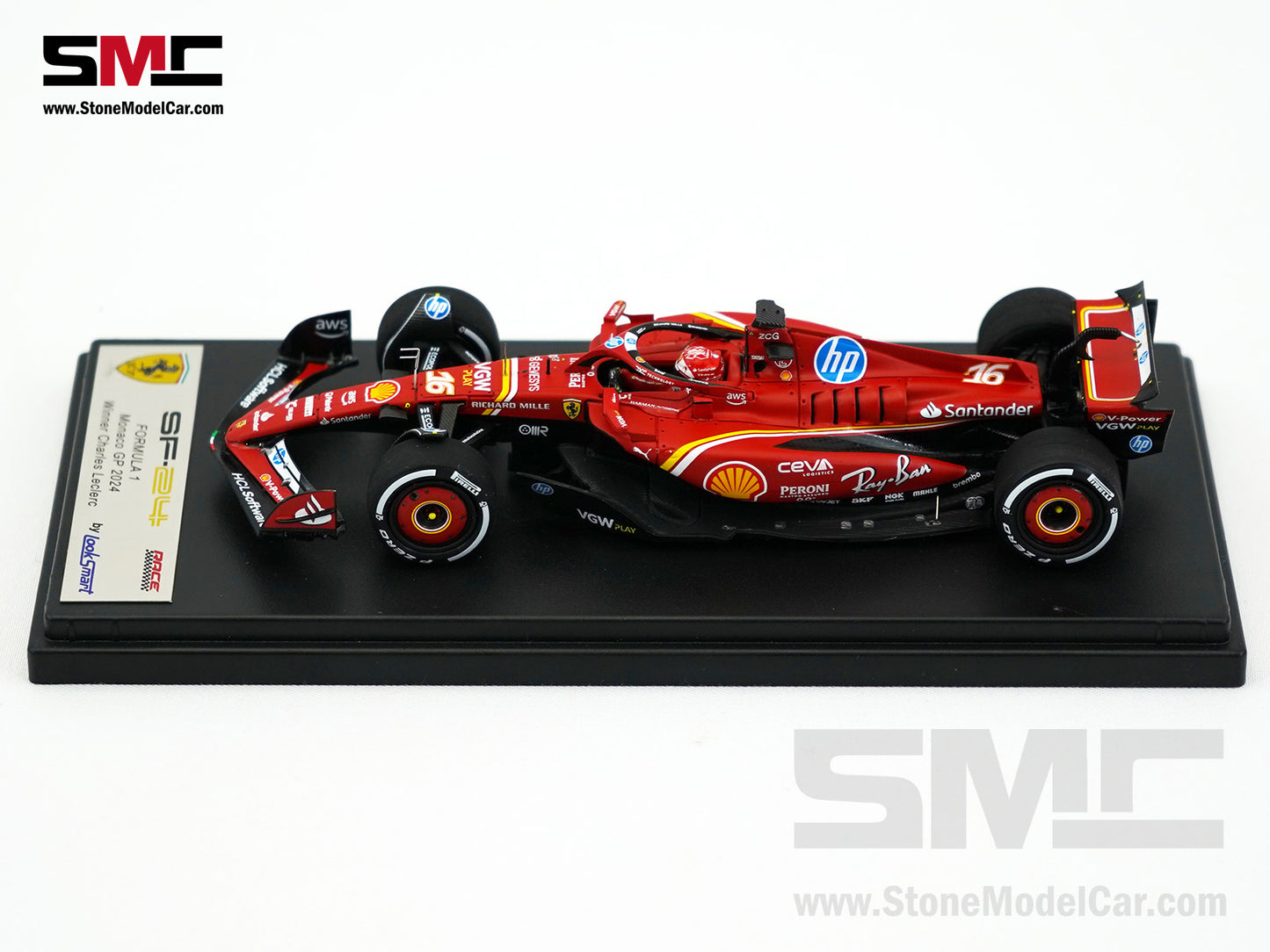 Ferrari F1 SF-24 #16 Charles Leclerc Winner Monaco GP 2024 Looksmart 1:43 LSF1063