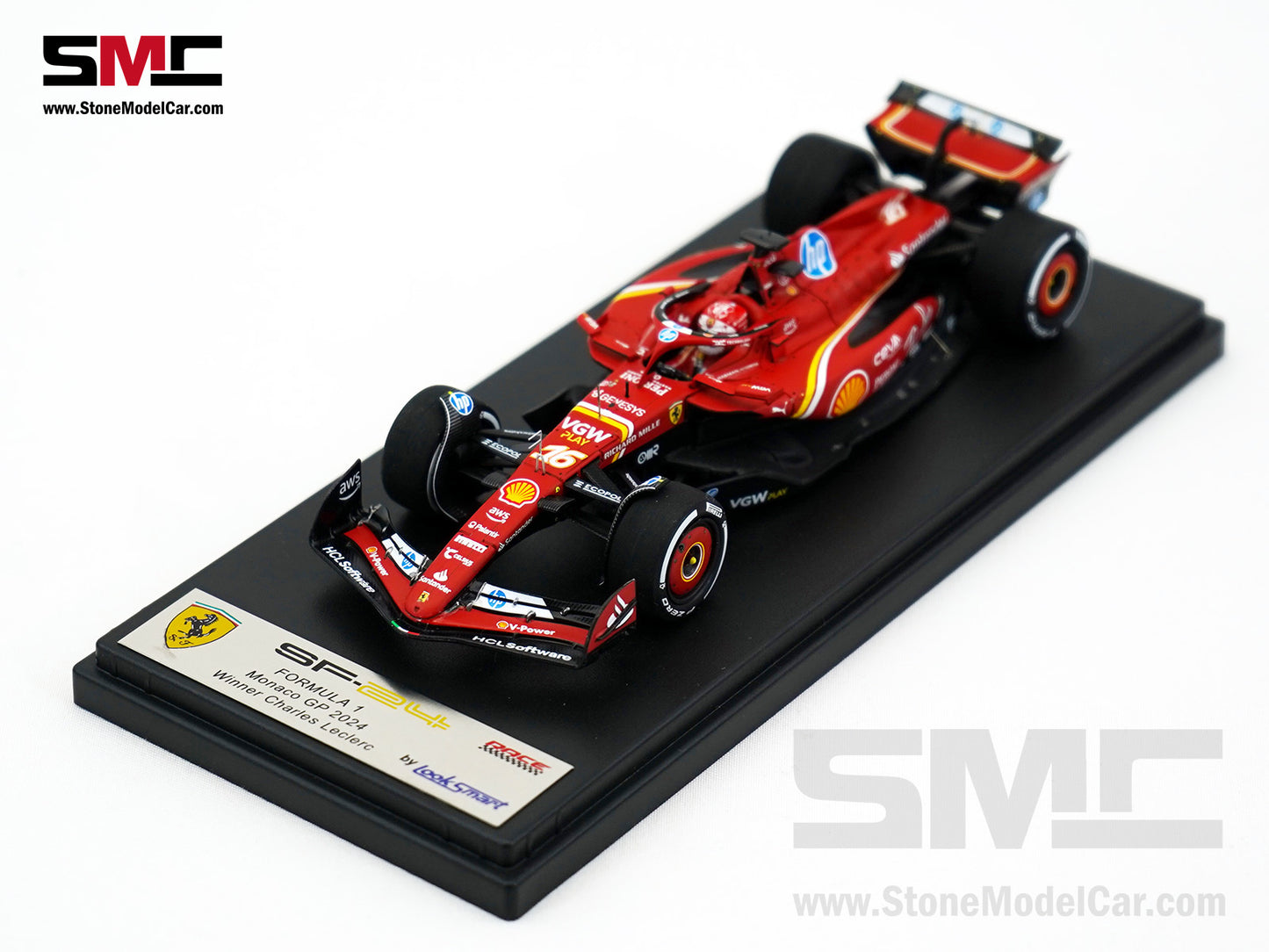 Ferrari F1 SF-24 #16 Charles Leclerc Winner Monaco GP 2024 Looksmart 1:43 LSF1063