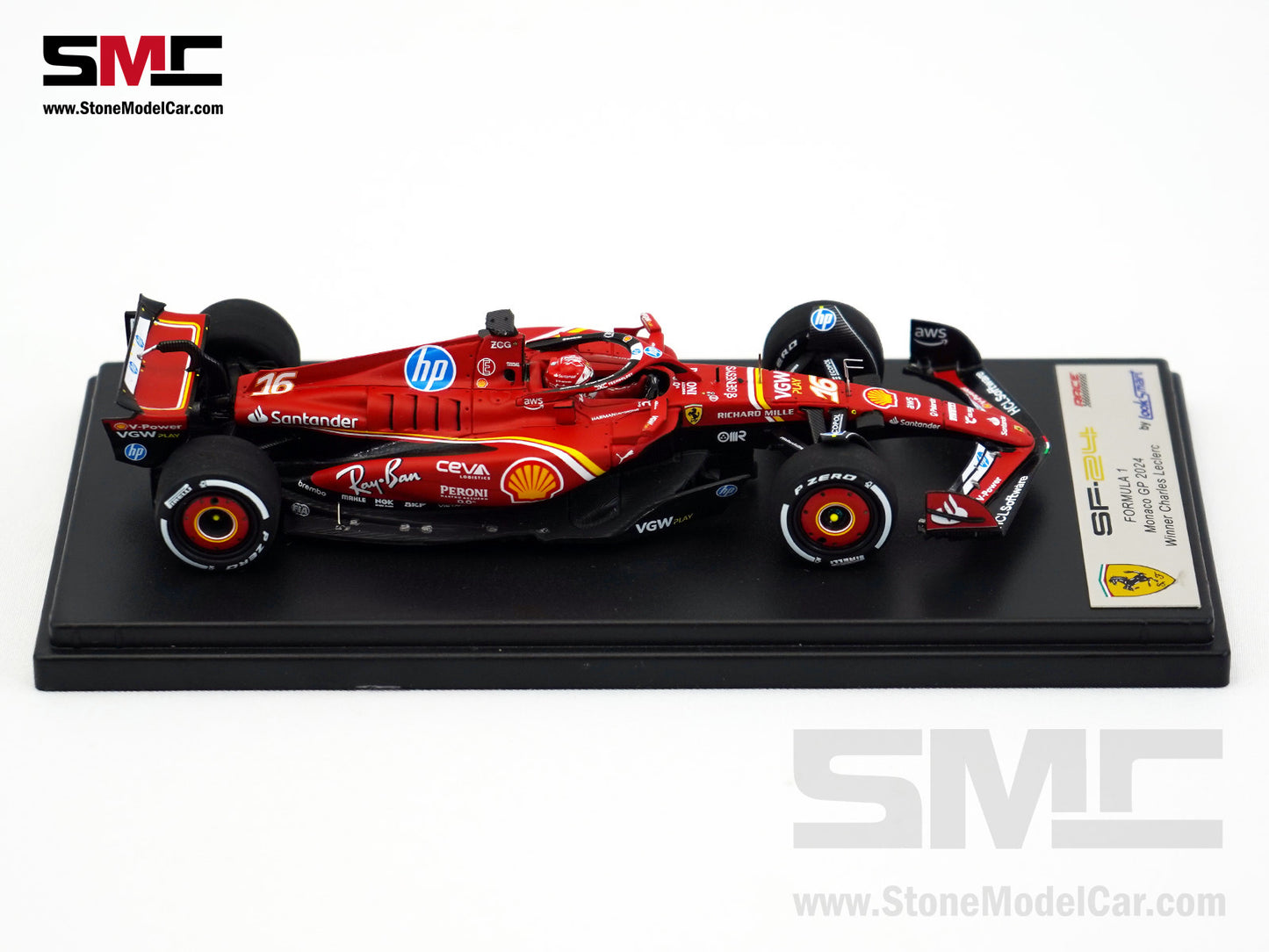 Ferrari F1 SF-24 #16 Charles Leclerc Winner Monaco GP 2024 Looksmart 1:43 LSF1063