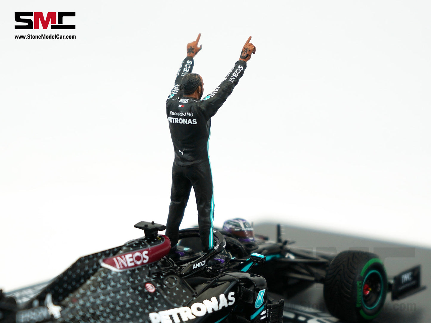 2020 7x World Champion Mercedes F1 W11 #44 Lewis Hamilton Turkey GP 1:43 Spark Figure Special Edition