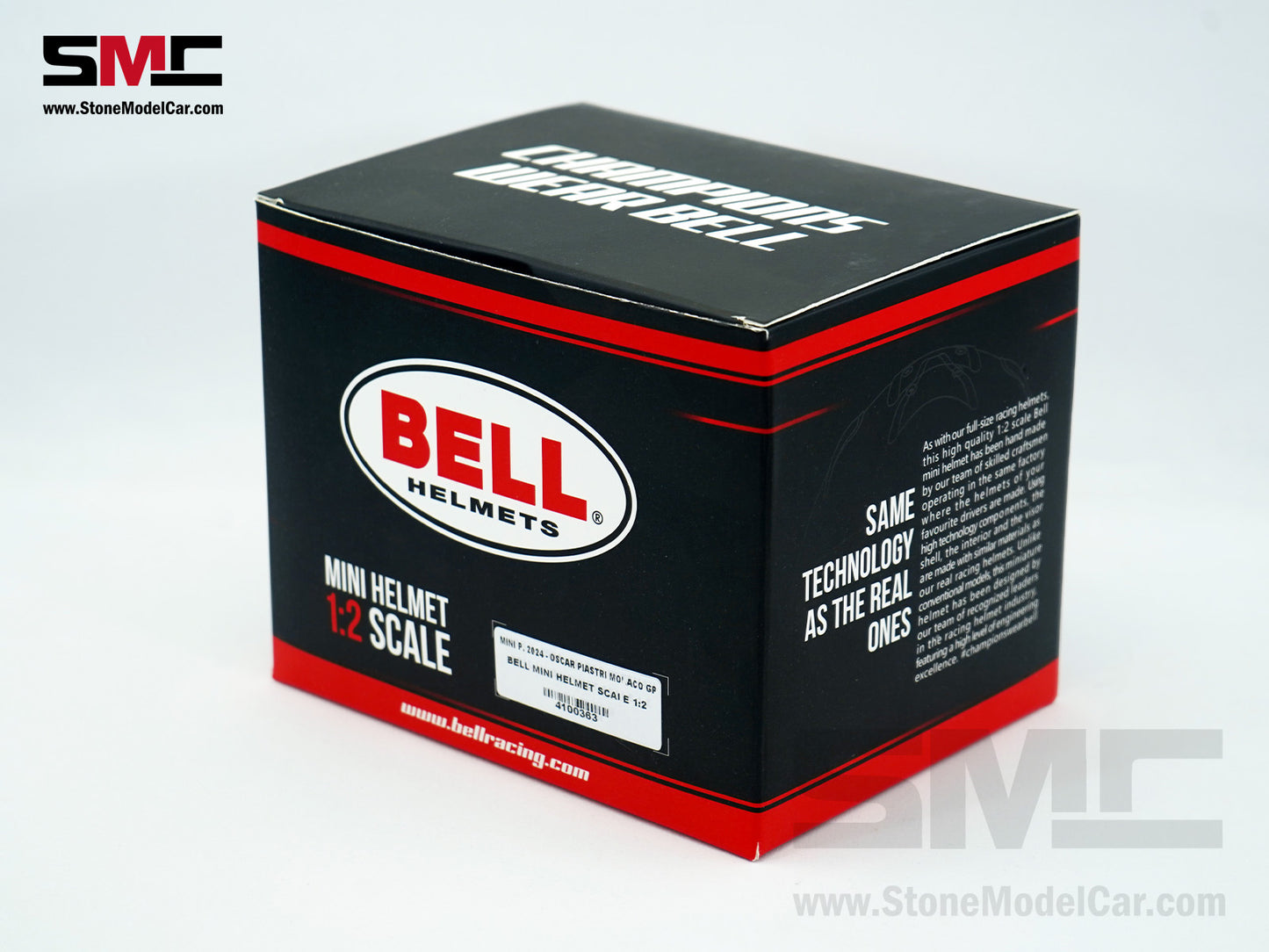 McLaren F1 MCL38 #81 Oscar Piastri Monaco GP 2024 Tribute Ayrton Senna 1:2 BELL Miniature Helmet