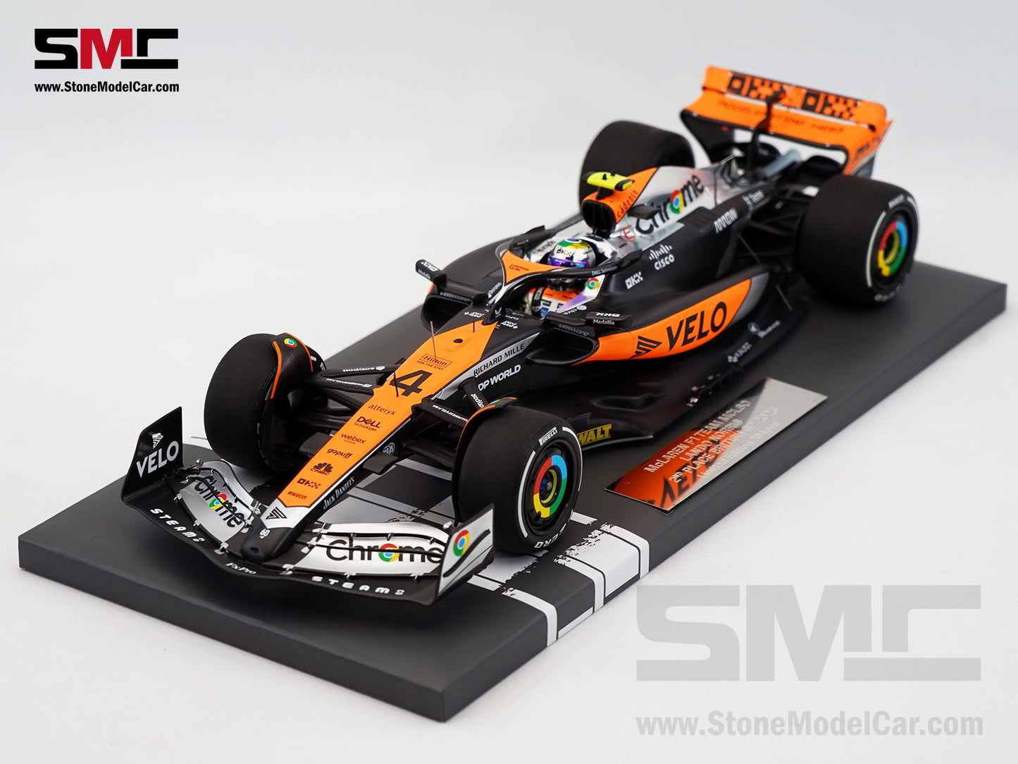 McLaren F1 MCL60 #4 Lando Norris 2nd British GP 2023 Special Livery 1:18 MINICHAMPS